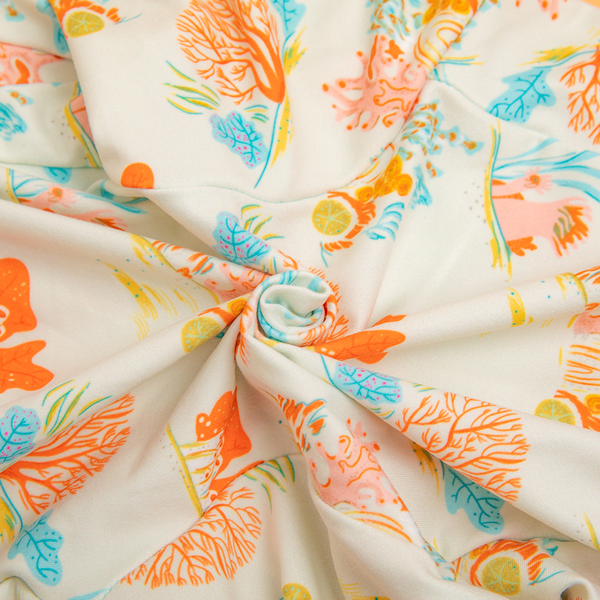 LovinPet Large Dogs Jammies, Large Dog Pajamas, Anti Licking Dog Recovery Suit, Lightweight Fashion Coral Peach Prints Onesies for Dog Clothing, UV Protection, Easy Wearing Adorable Dog Jumpsuit