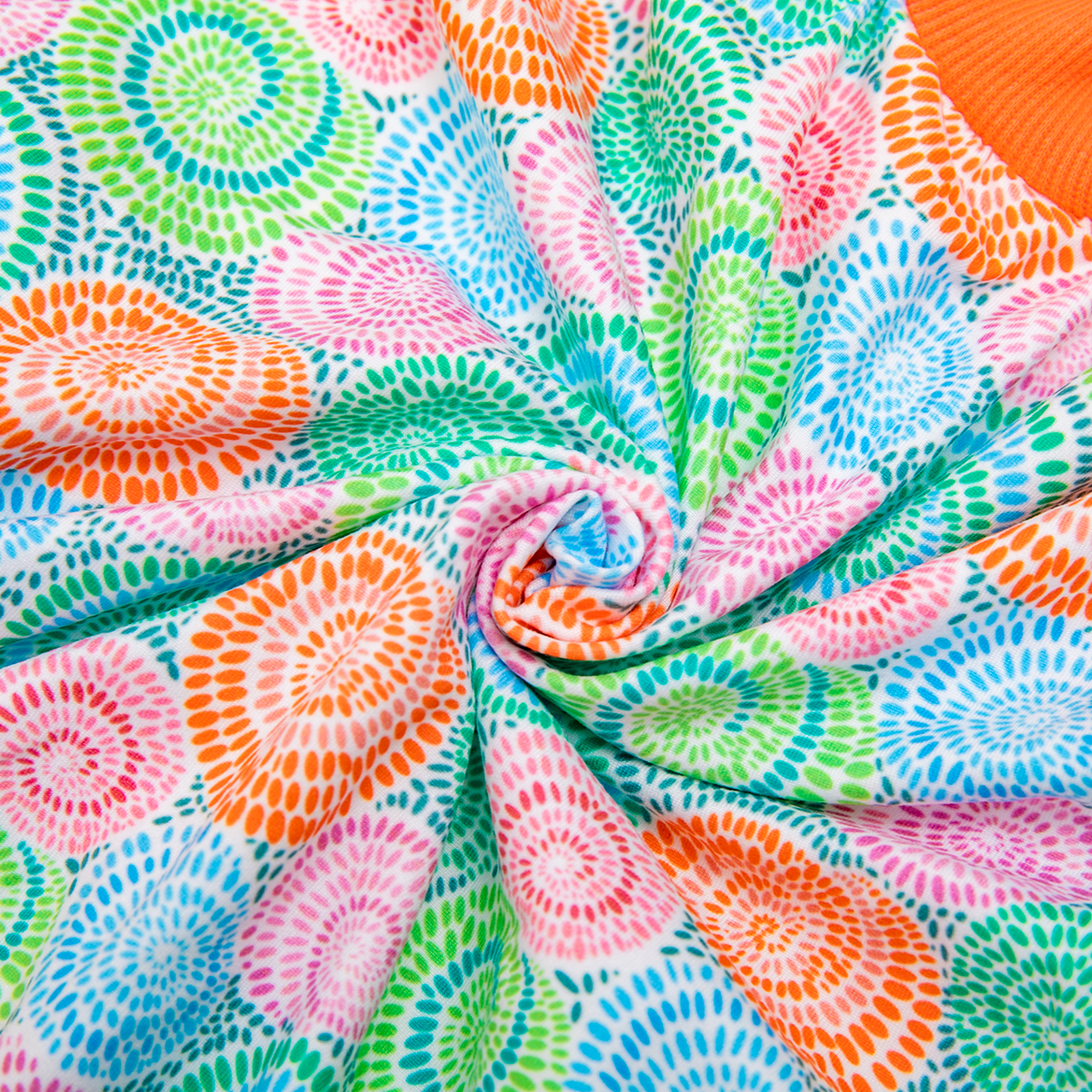 LovinPet Large Dog Pajamas Onesie - Whimsical Swirl Sleepwear for Big Dogs