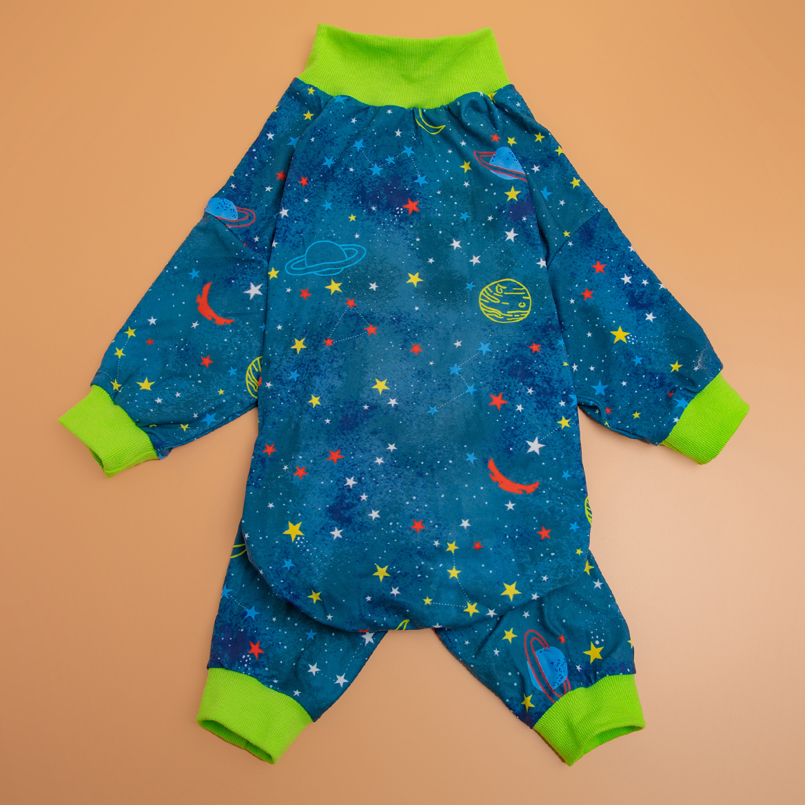 LovinPet Large Dog Pajamas Onesie - Space-Themed Galaxy Print Sleepwear for Large Breeds