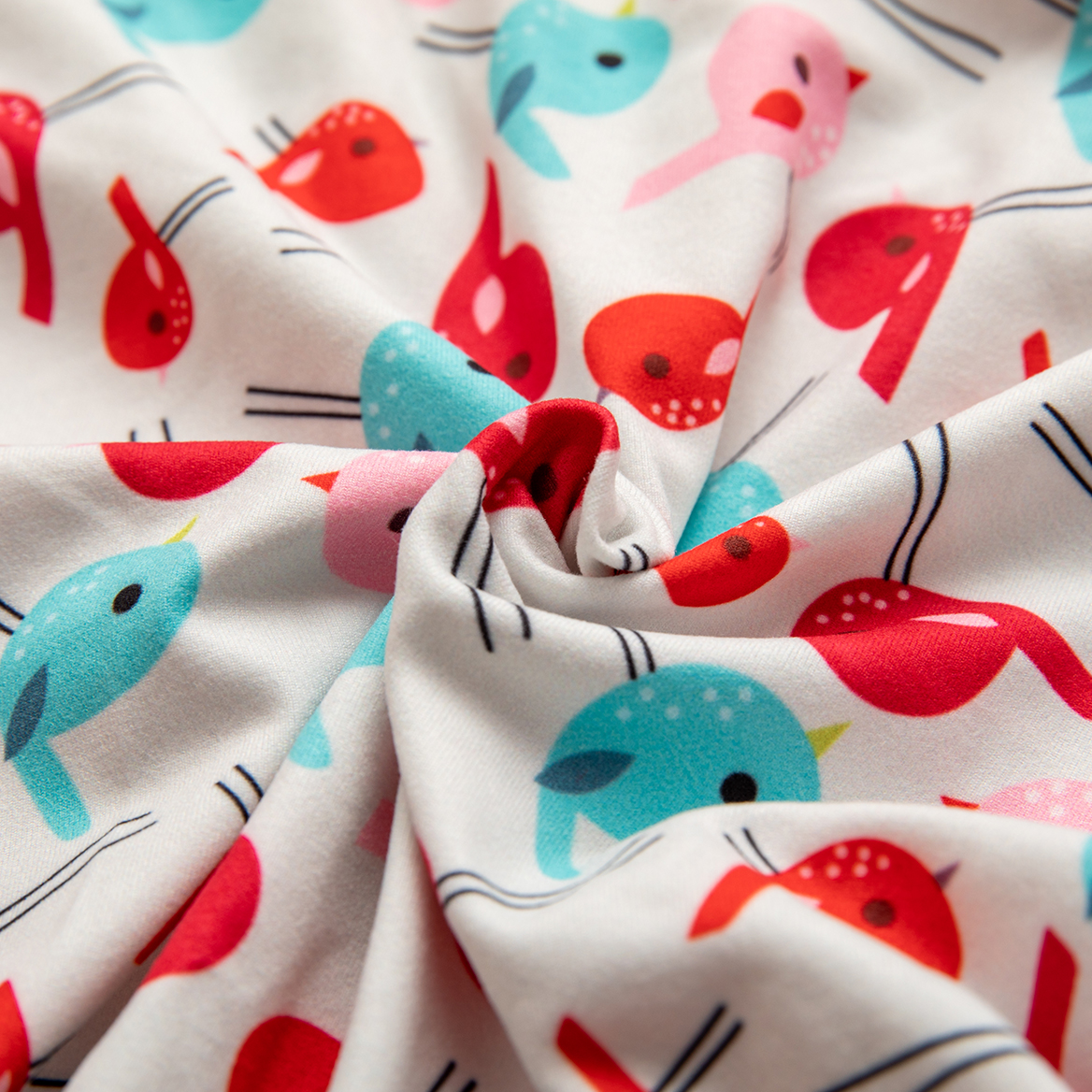 LovinPet Large Dog Pajamas Onesie - Tropical Flamingo and Pineapple Design