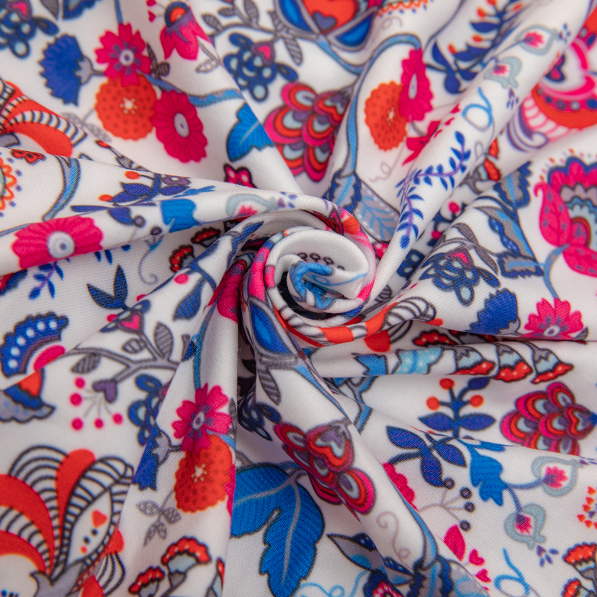 LovinPet Large Dog Post Recovery Suit - Vibrant Floral Design with Blue & Pink Flowers