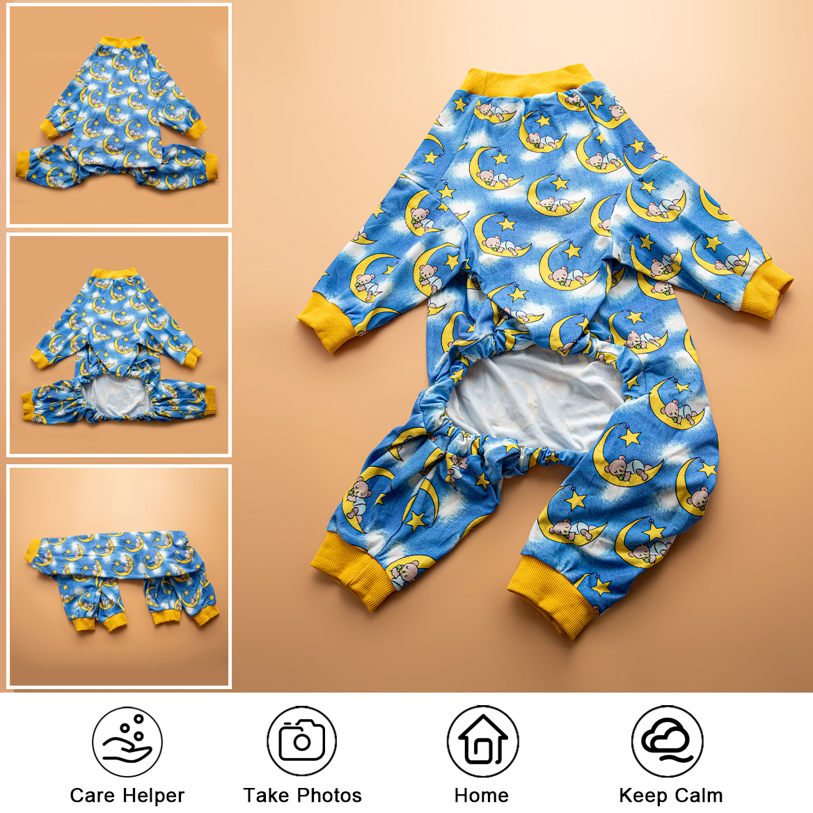 Breathable Dog Recovery Suit Full-Coverage Post-Surgery Protection