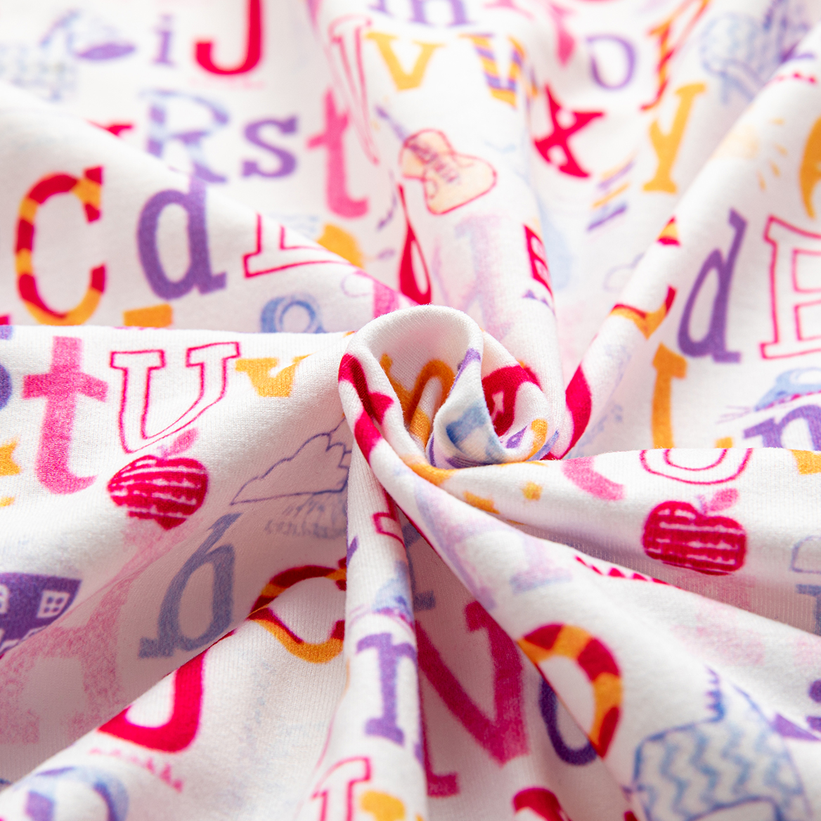 LovinPet Large Dog Pajamas Onesie - Playful Alphabet Pattern