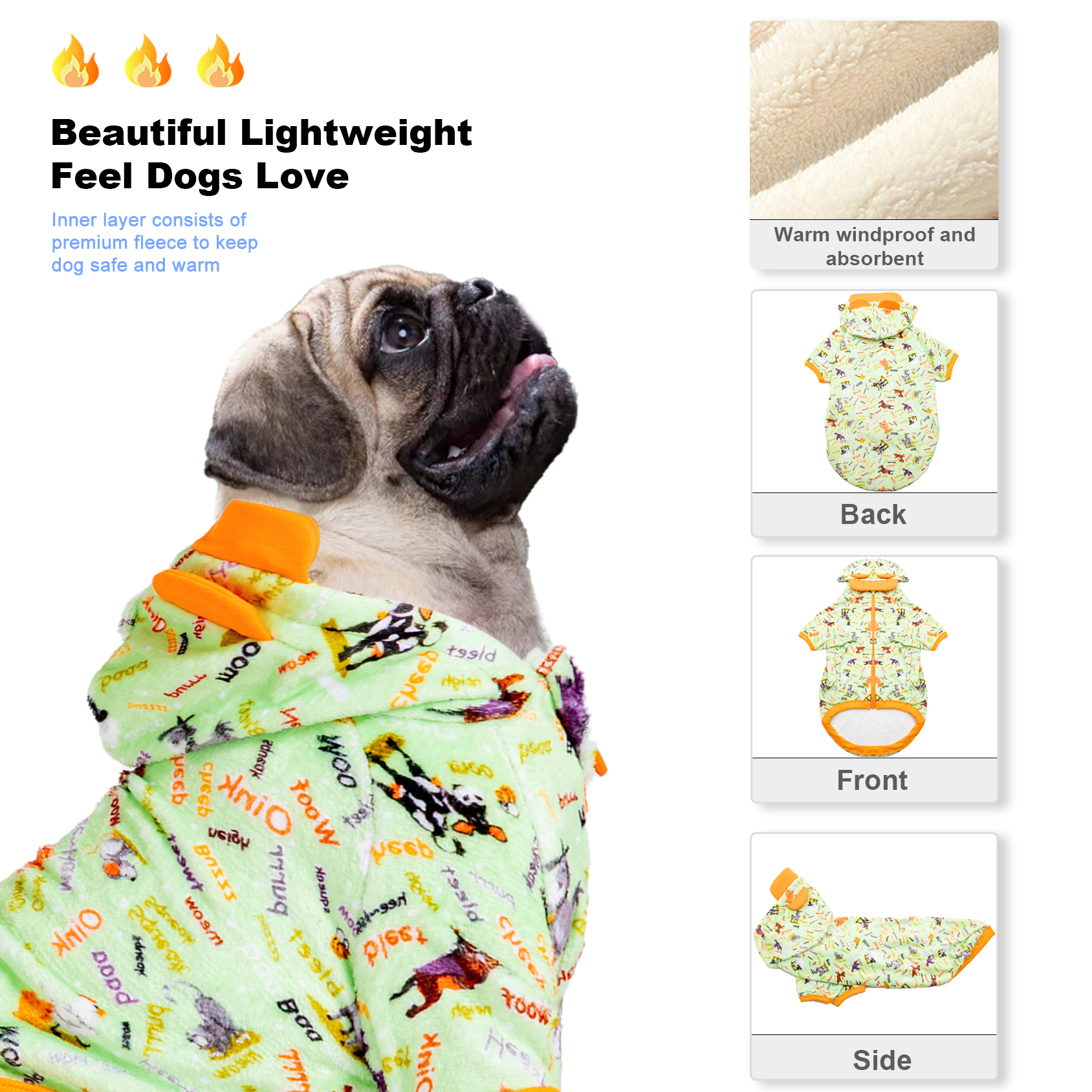 LovinPet Flannel Coats For Pitbull