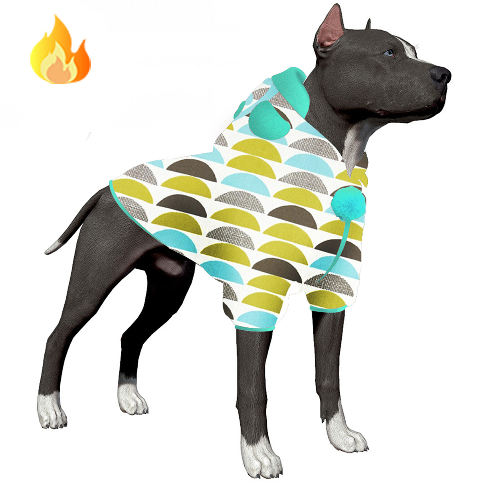 LovinPet Flannel English Bulldog Coat for Dogs