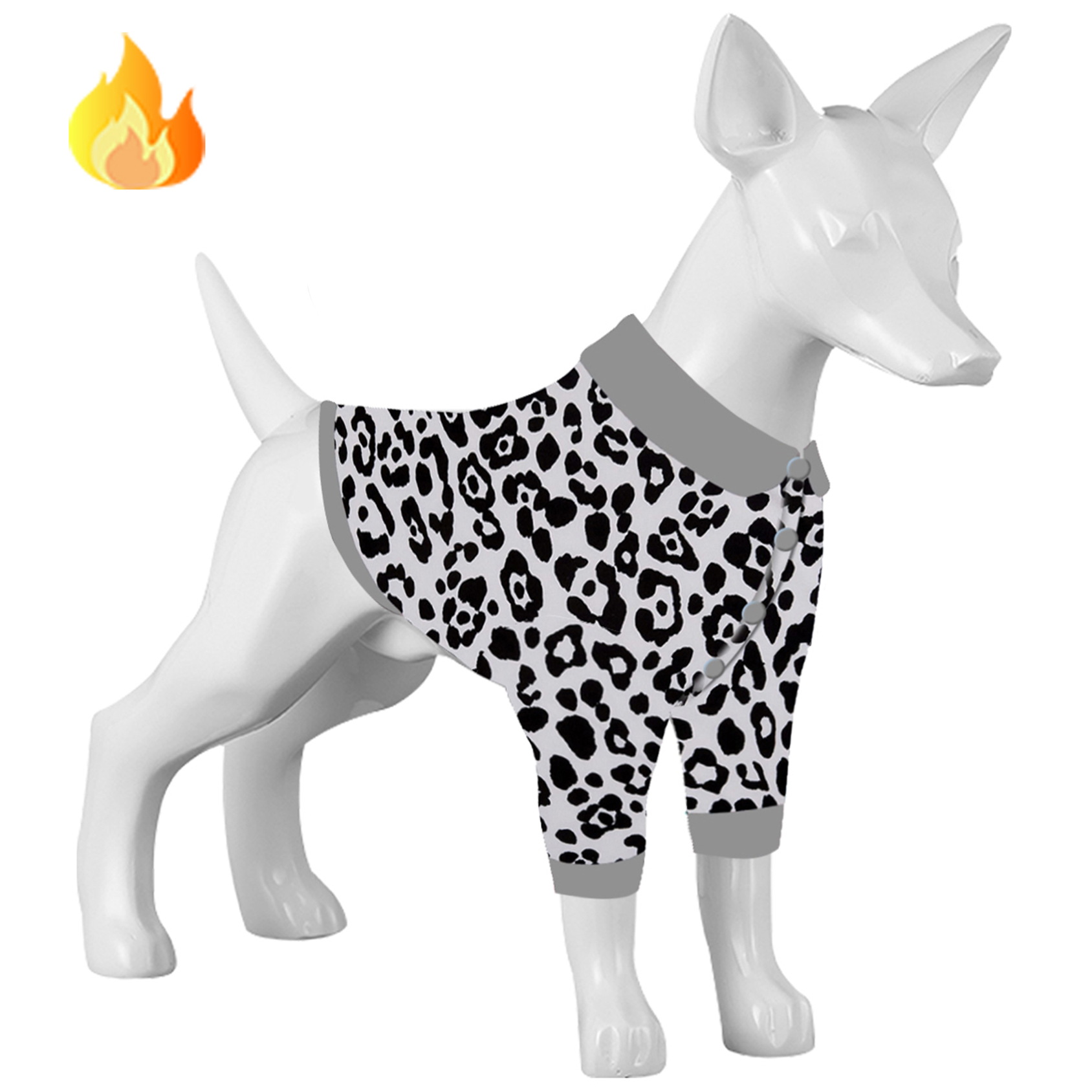 LovinPet Flannel Dog Winter Coat For Pitbulls