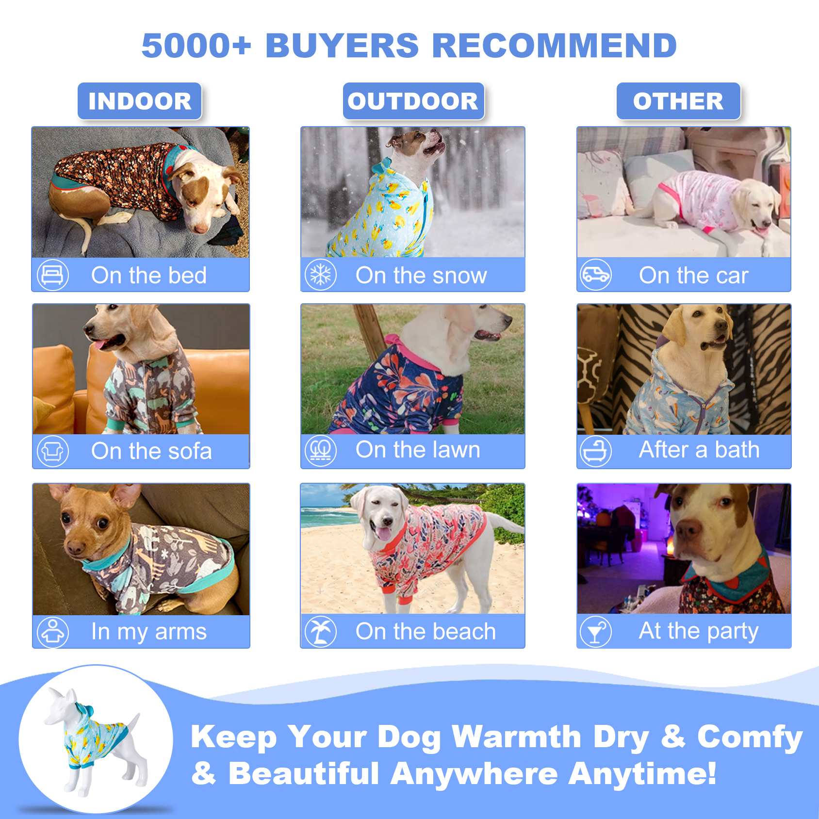 LovinPet Flannel English Bulldog Coat for Dogs