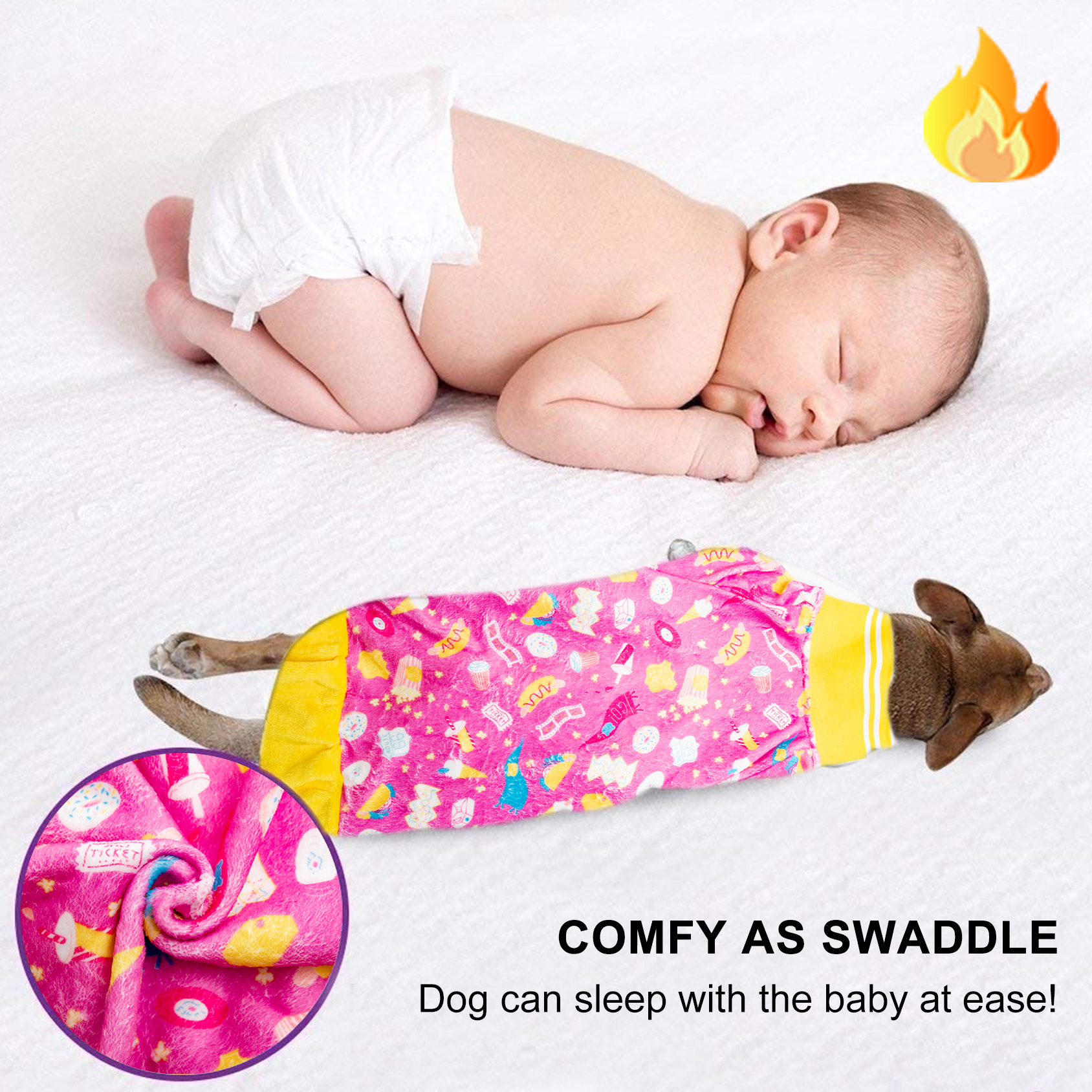 LovinPet Flannel Pitbull Fleece Coat