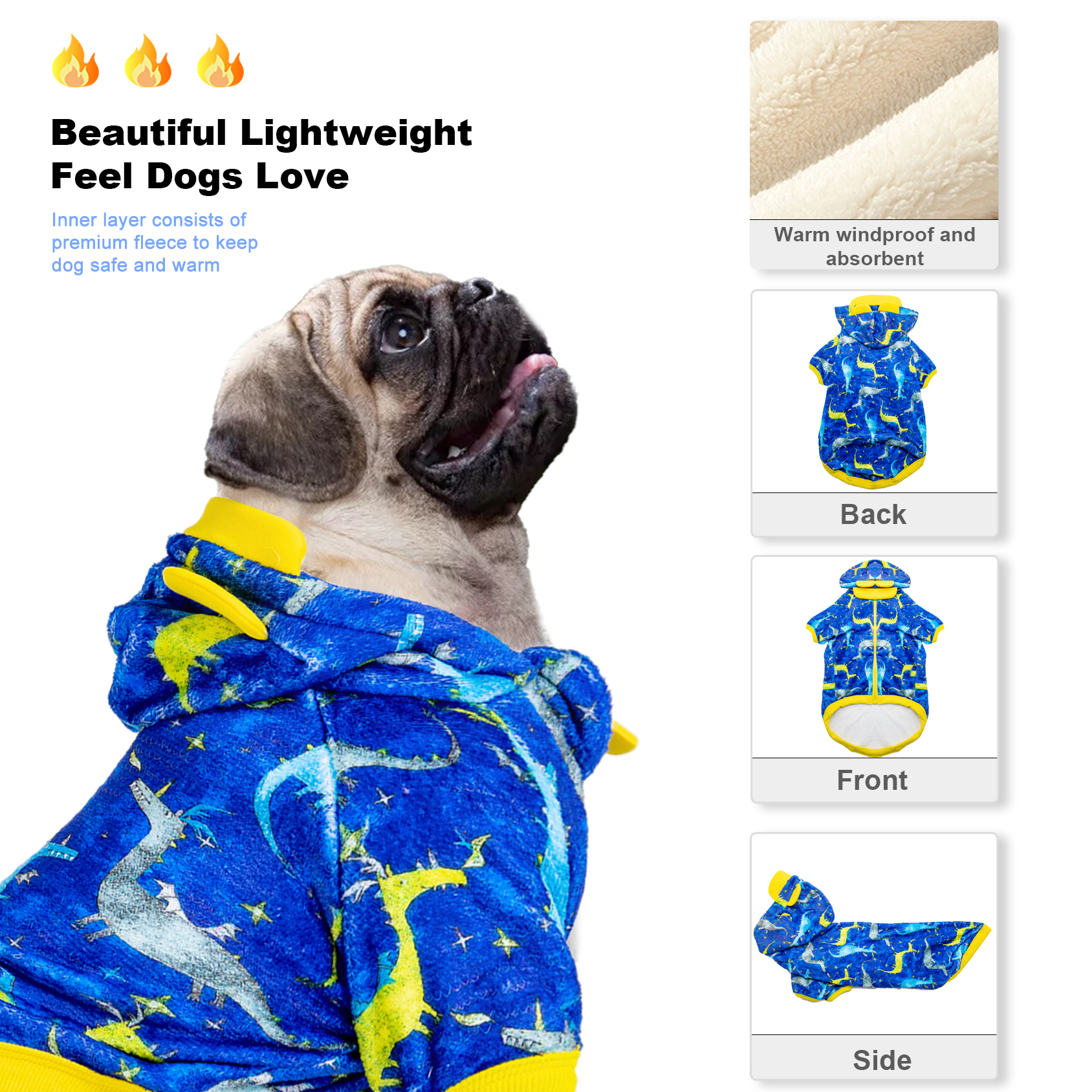 LovinPet Flannel Extra Large Dog Coats