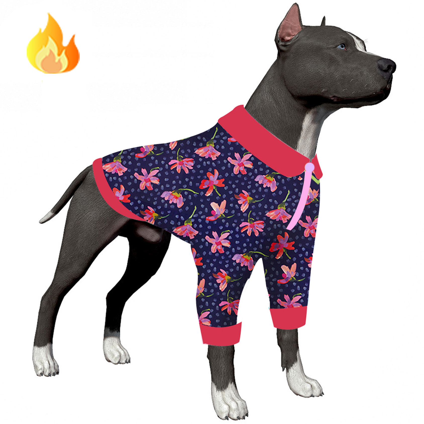 LovinPet Flannel Dog Coat Big Puppy