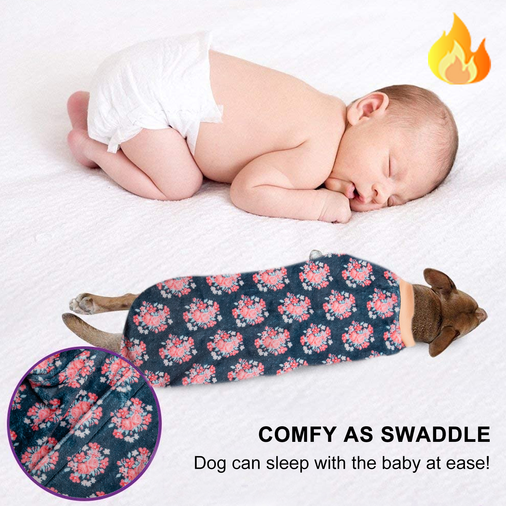 LovinPet Flannel Large Dog Coat Girl