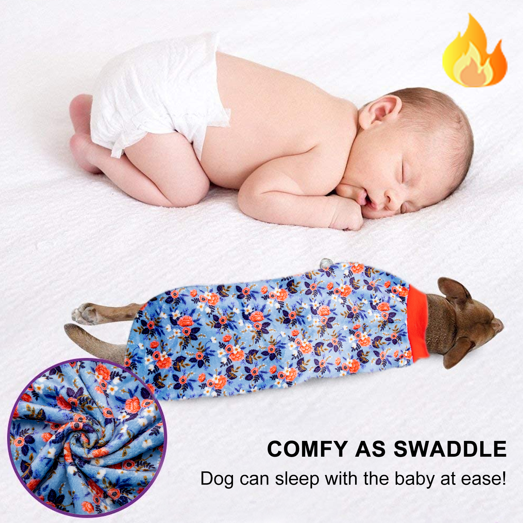 LovinPet Flannel Coat Onesie Pajama for Large Dogs