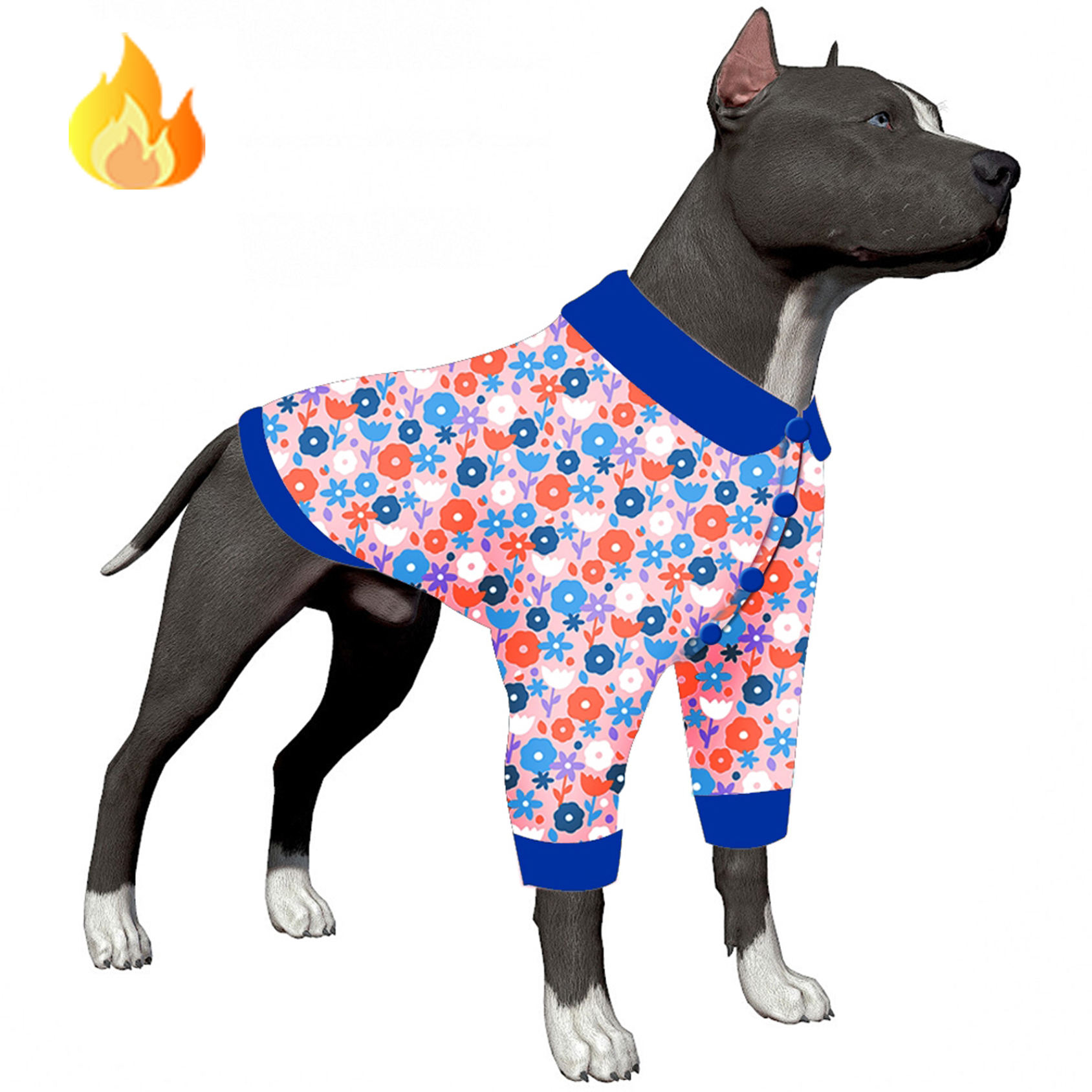 LovinPet Flannel Coat For Big Labrador Dog