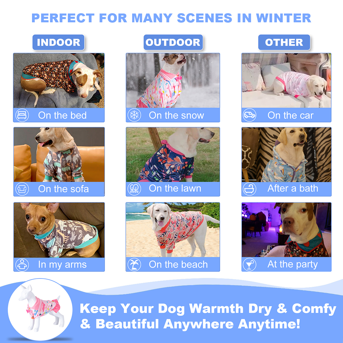 LovinPet Flannel Boy Big Dog Coat