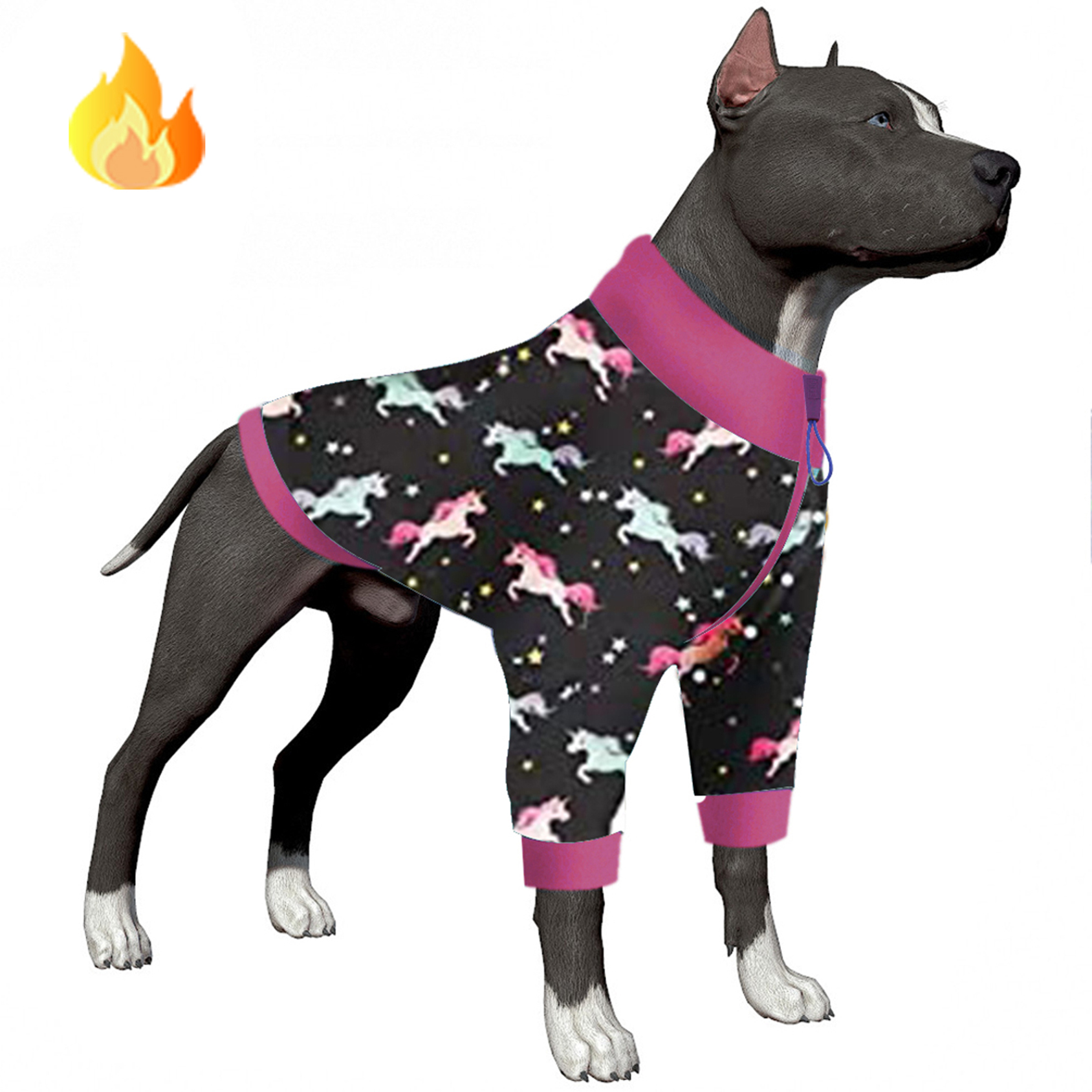 LovinPet Flannel Pitbull Coat Big Bully Breeds