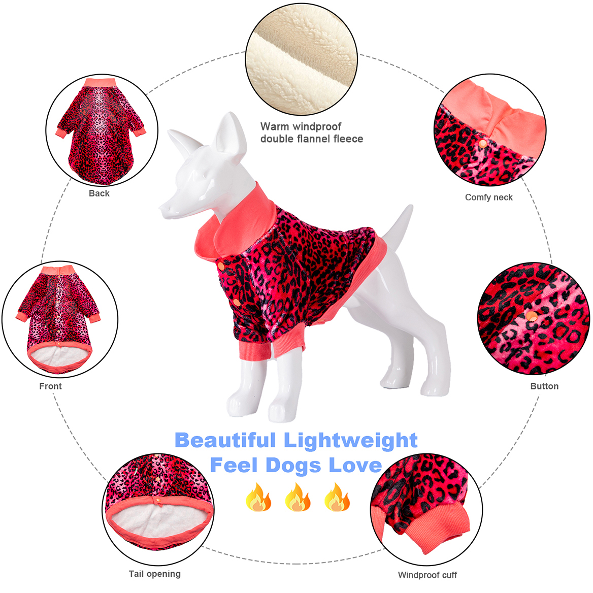 LovinPet Flannel Labrador Dog XXLarge Coat