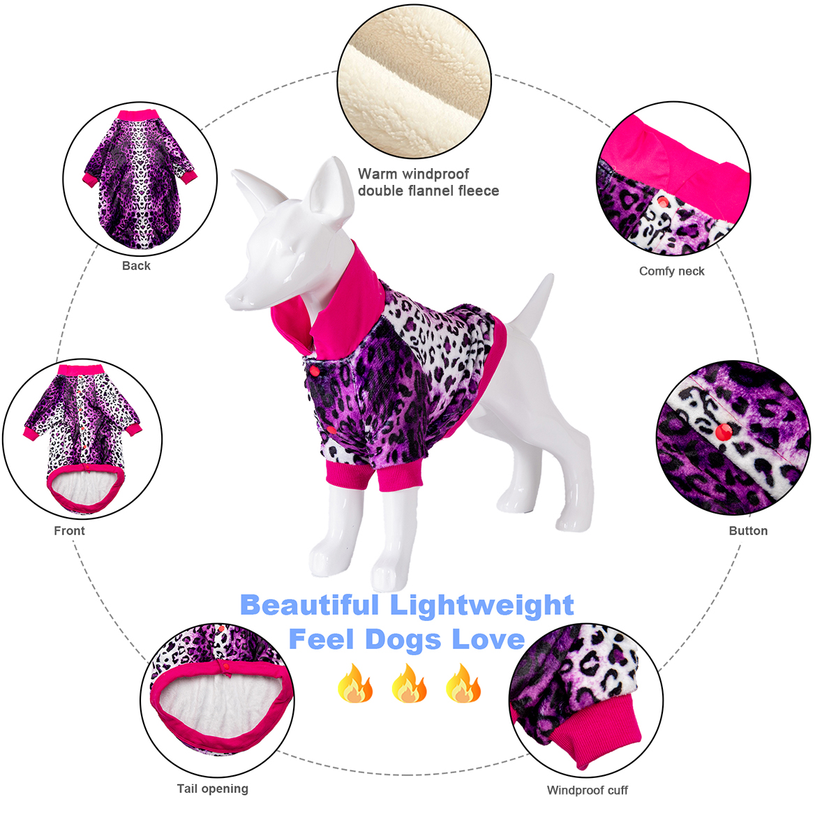 LovinPet Flannel Pitbull Coat Big Bully Breeds