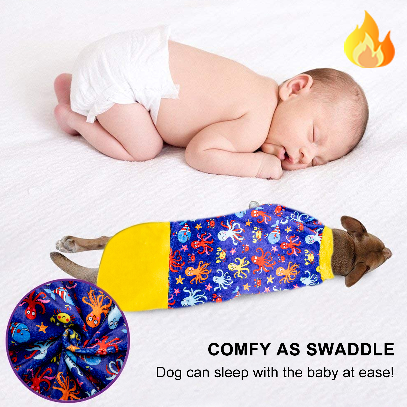 LovinPet Large Dog Flannel Coat For PitBulls