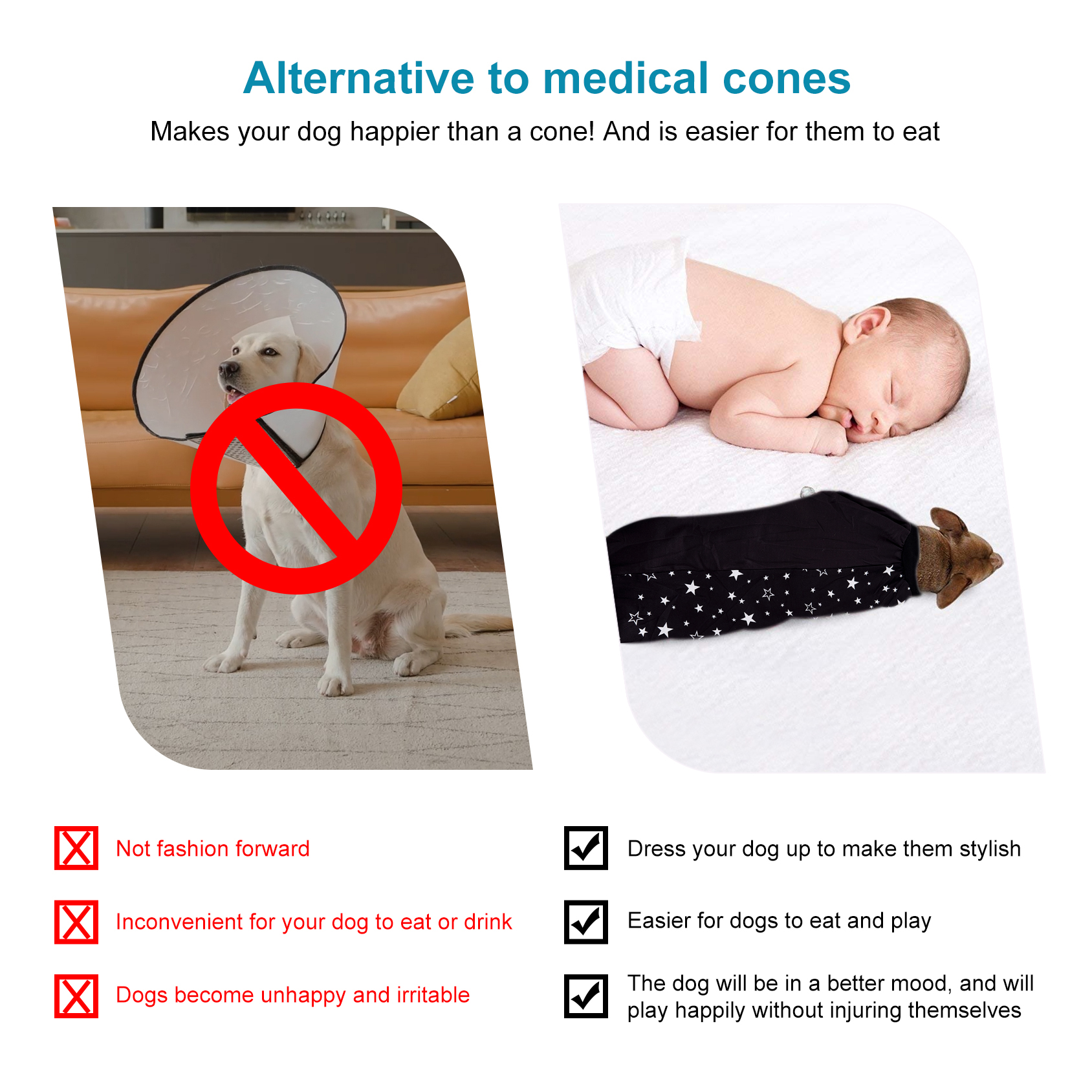 LovinPet Large Dog Pajama - Starry Night Black Pajamas for Big Dogs