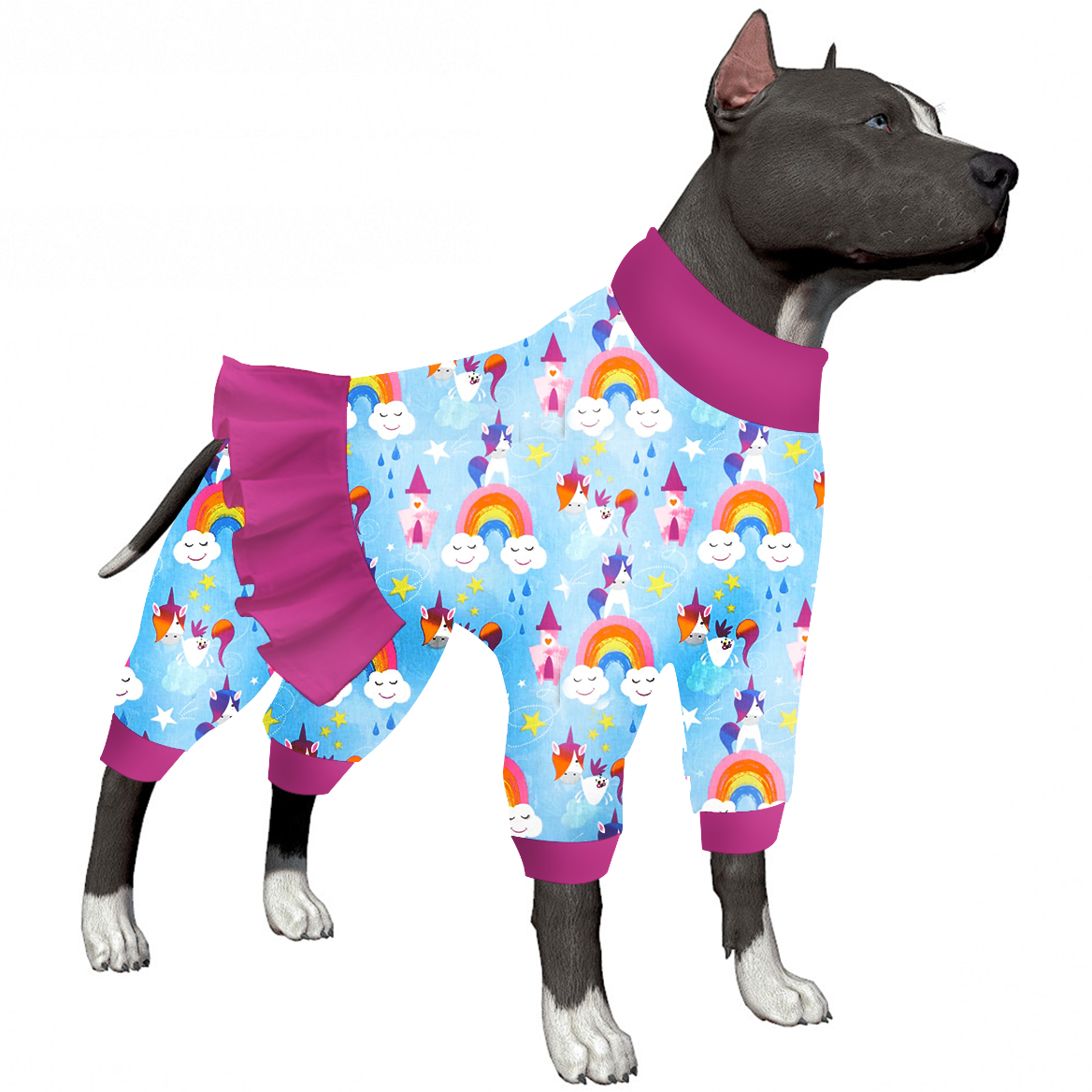 Lovinpet Pitbull Dog Pajamas, Large Dog Onesies for Surgery/Wound Care –  KOL PET