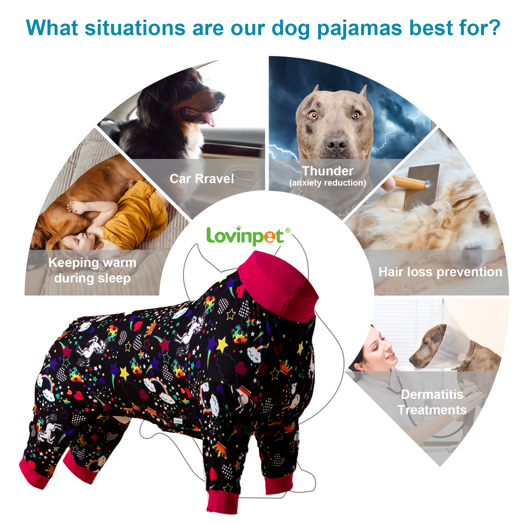 LovinPet Large Dog Pajamas - Fit all Seasons