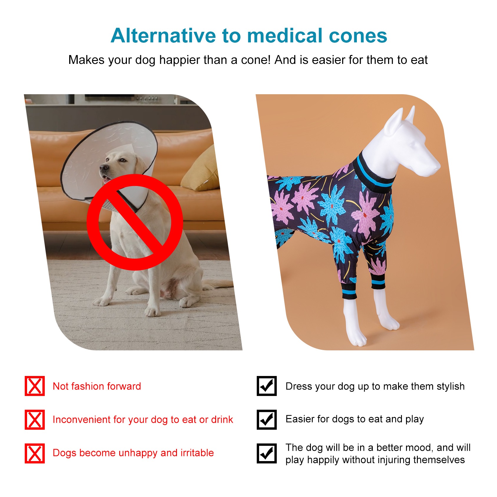 LovinPet Floral Fantasy Dog Pajama - Bright Blooms for Stylish Pups