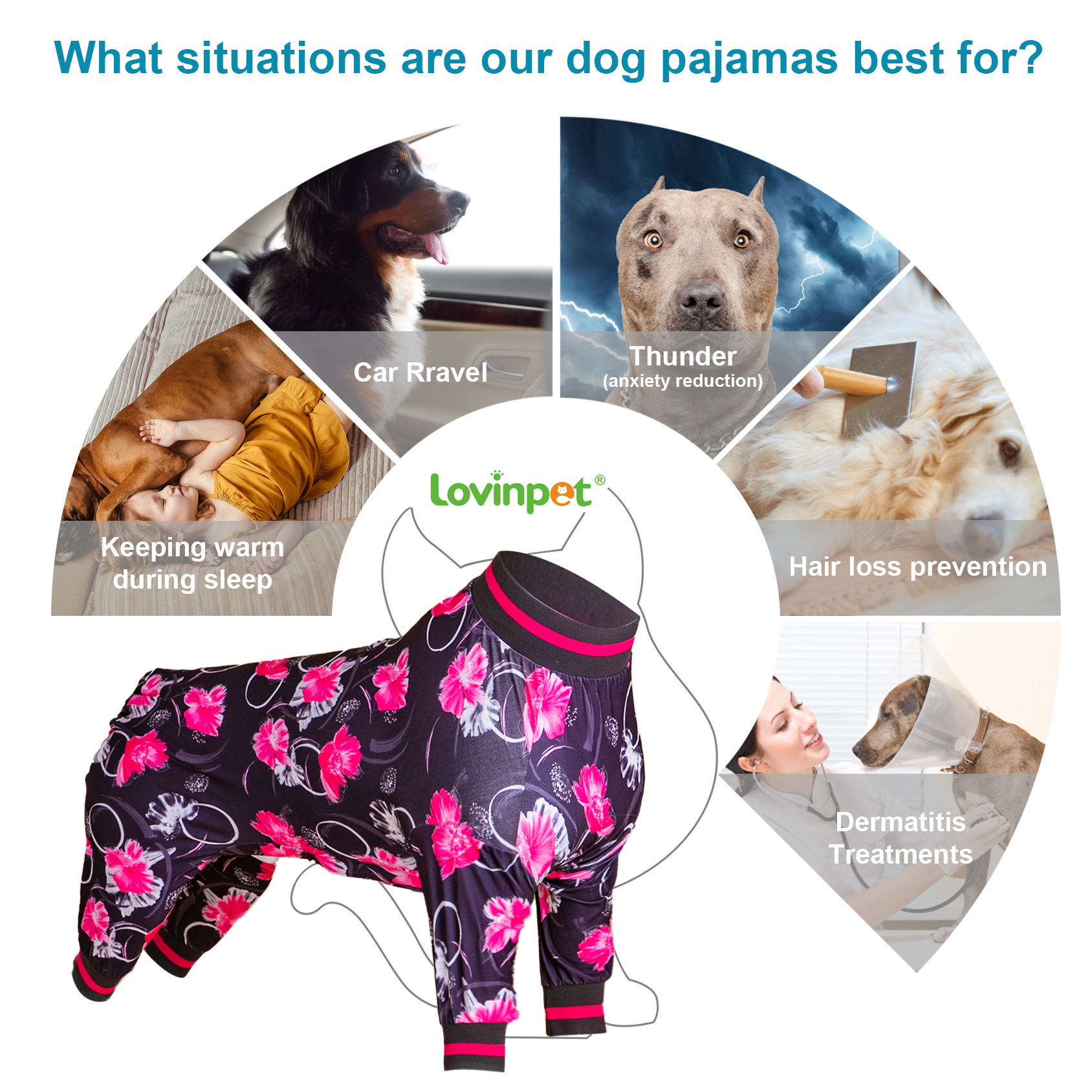 LovinPet Dog Pajamas Undershirt for Dog Sweater