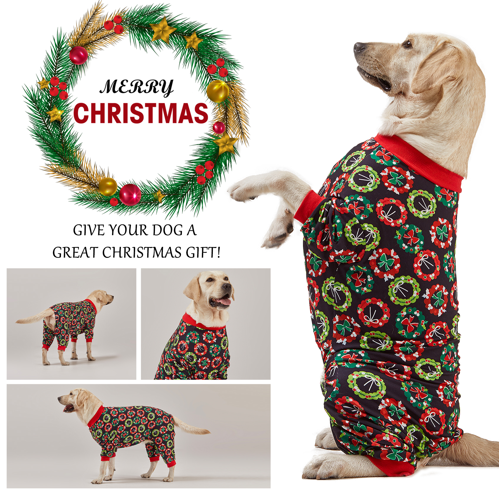 LovinPet Dog Christmas Onesies - Car Trip Using etc.