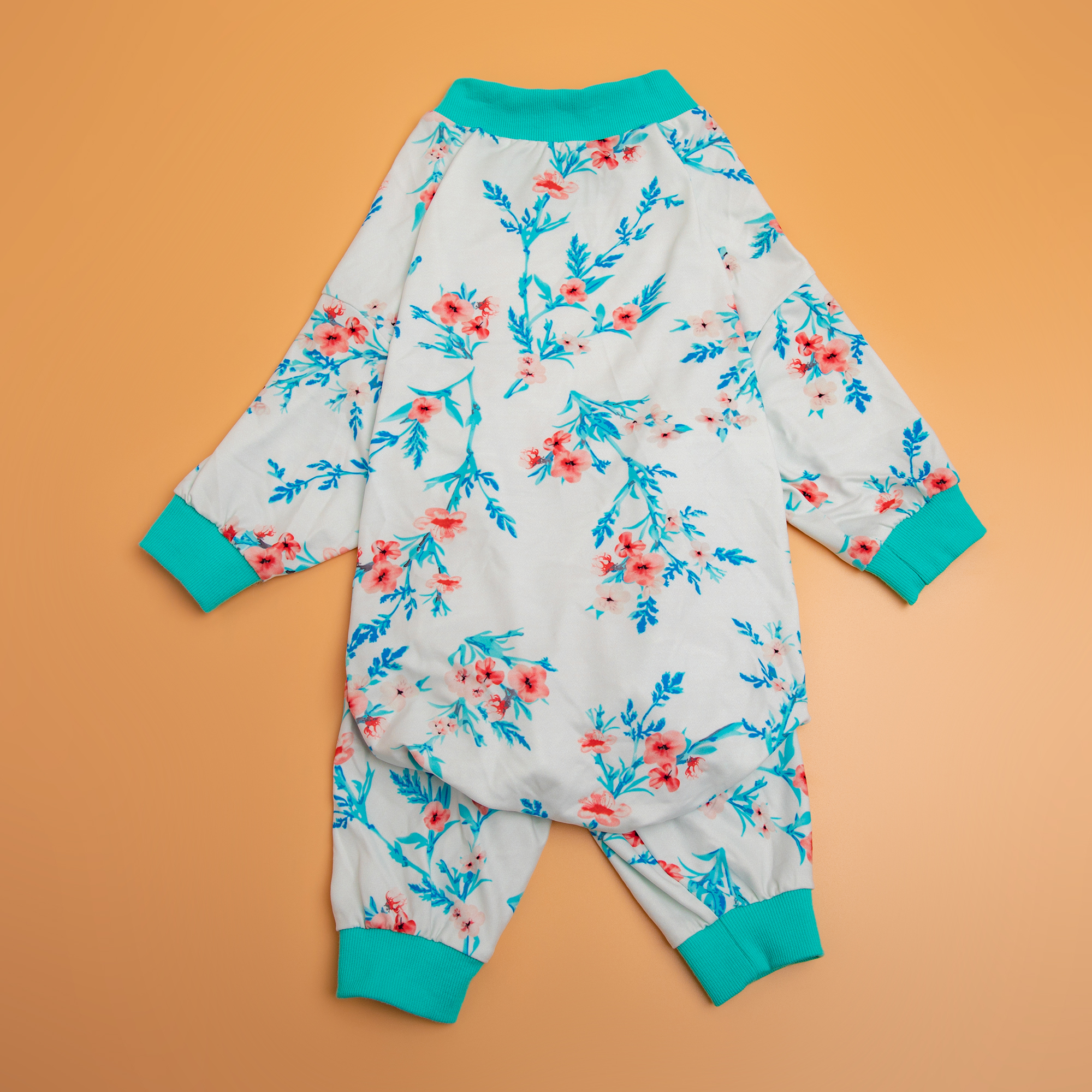 LovinPet Floral Print Pajama for Large Dogs - Elegant Nature Theme