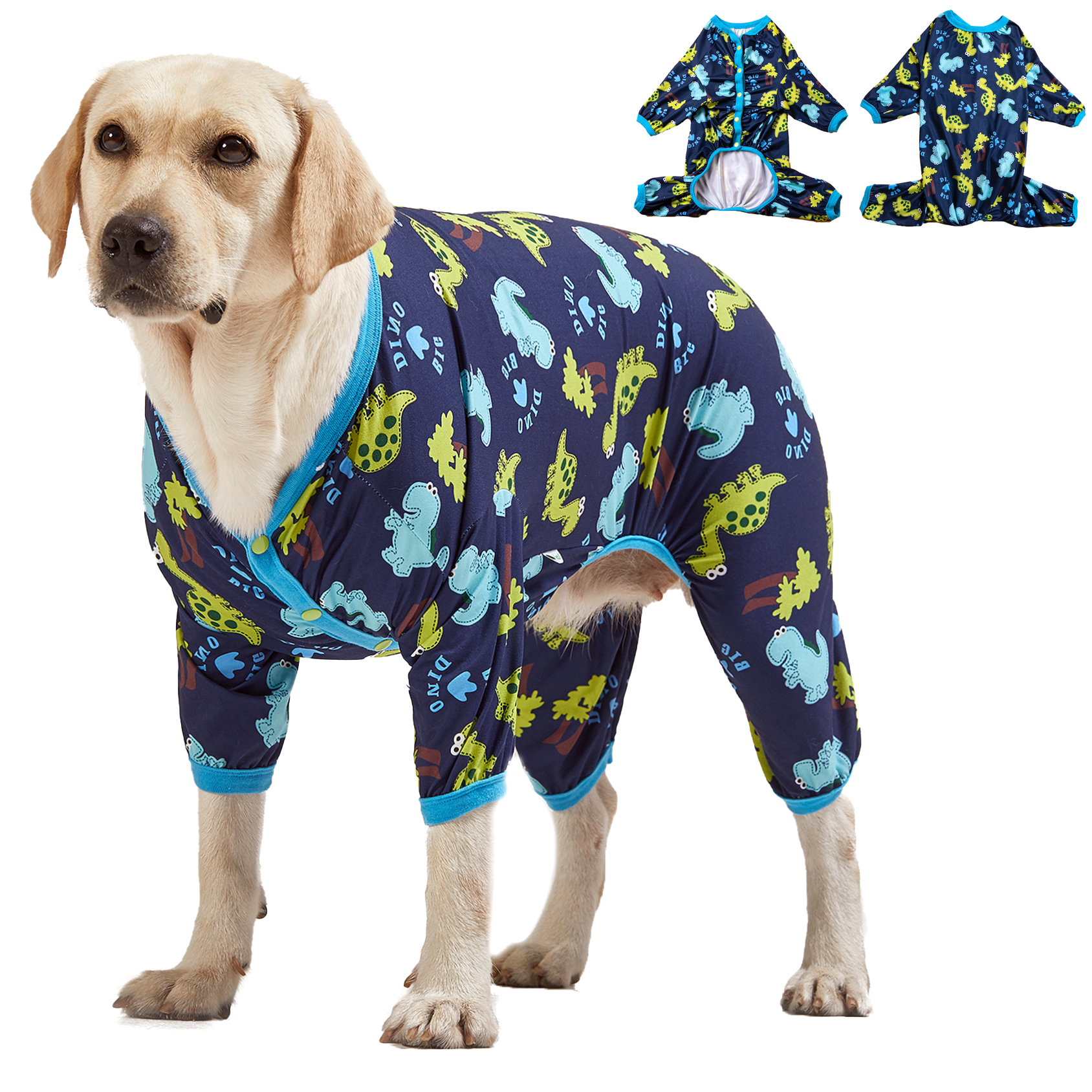 LovinPet Large Dog Pajama - Dinosaur Adventure Design