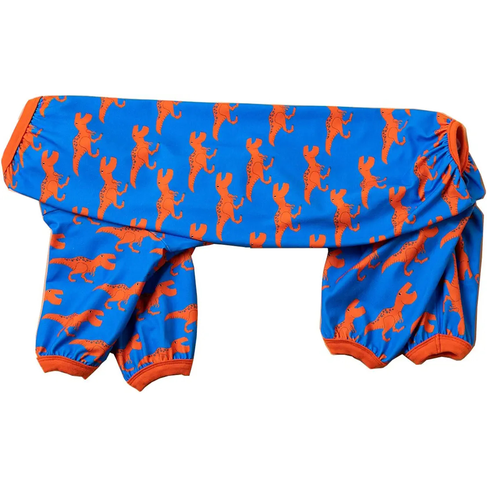 LovinPet Large Dog Pajamas - Stretch Large Dog Pjs, Orange Print, Wound Care and Post Surgery Shirt, UV Protection, Pet Anxiety Relief Shirt,Large Dog Onesies, Medium & Large & Giant