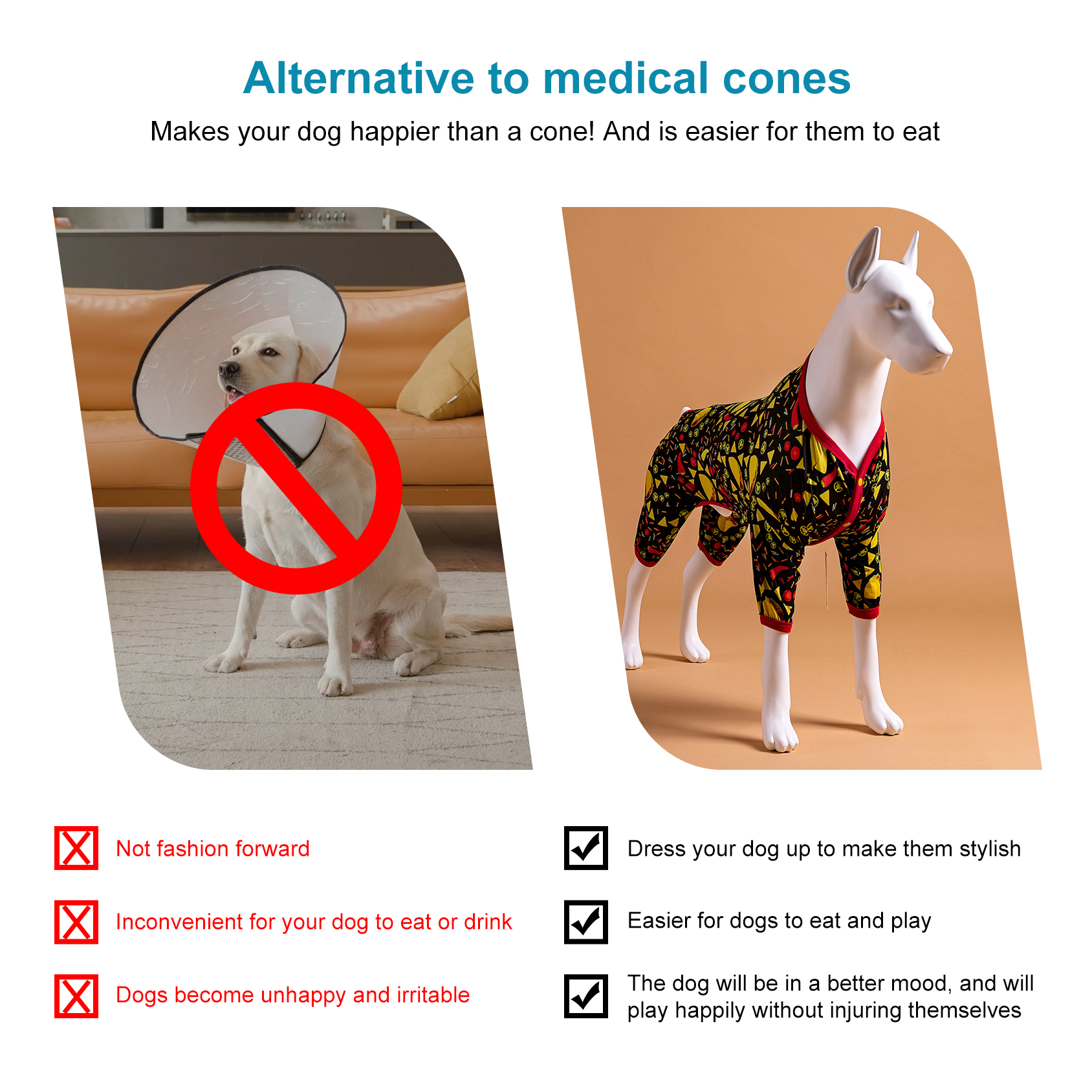 LovinPet Large Dog Pajamas Onesie - Vibrant Mexican Food Design with Red Trim