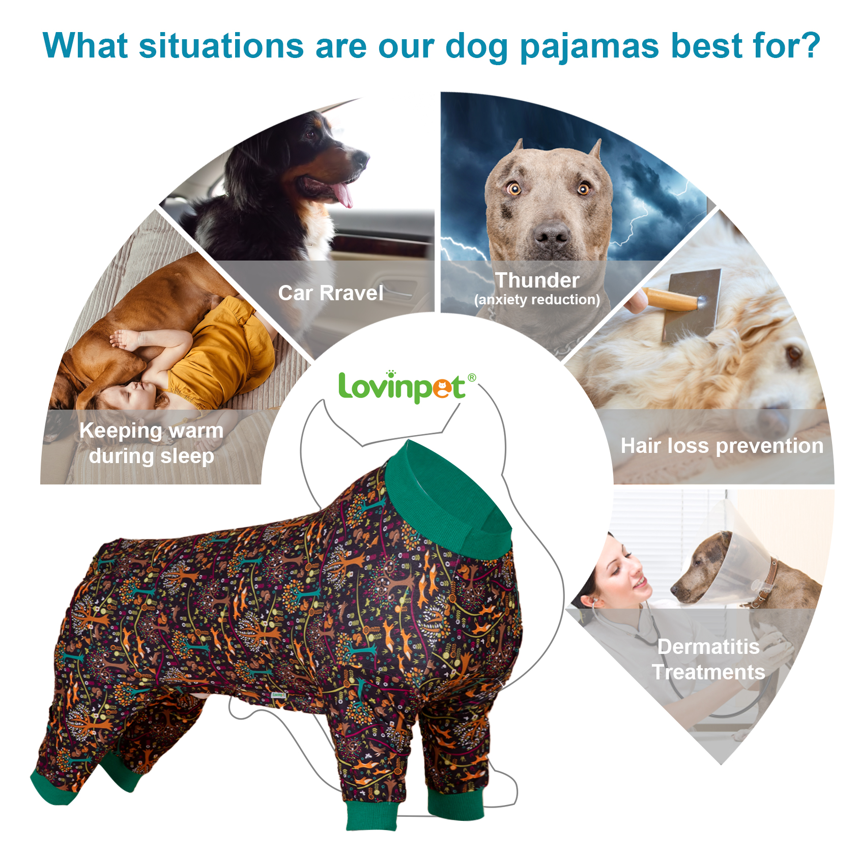 LovinPet Dog Clothes for Pitbulls - Recovery etc.