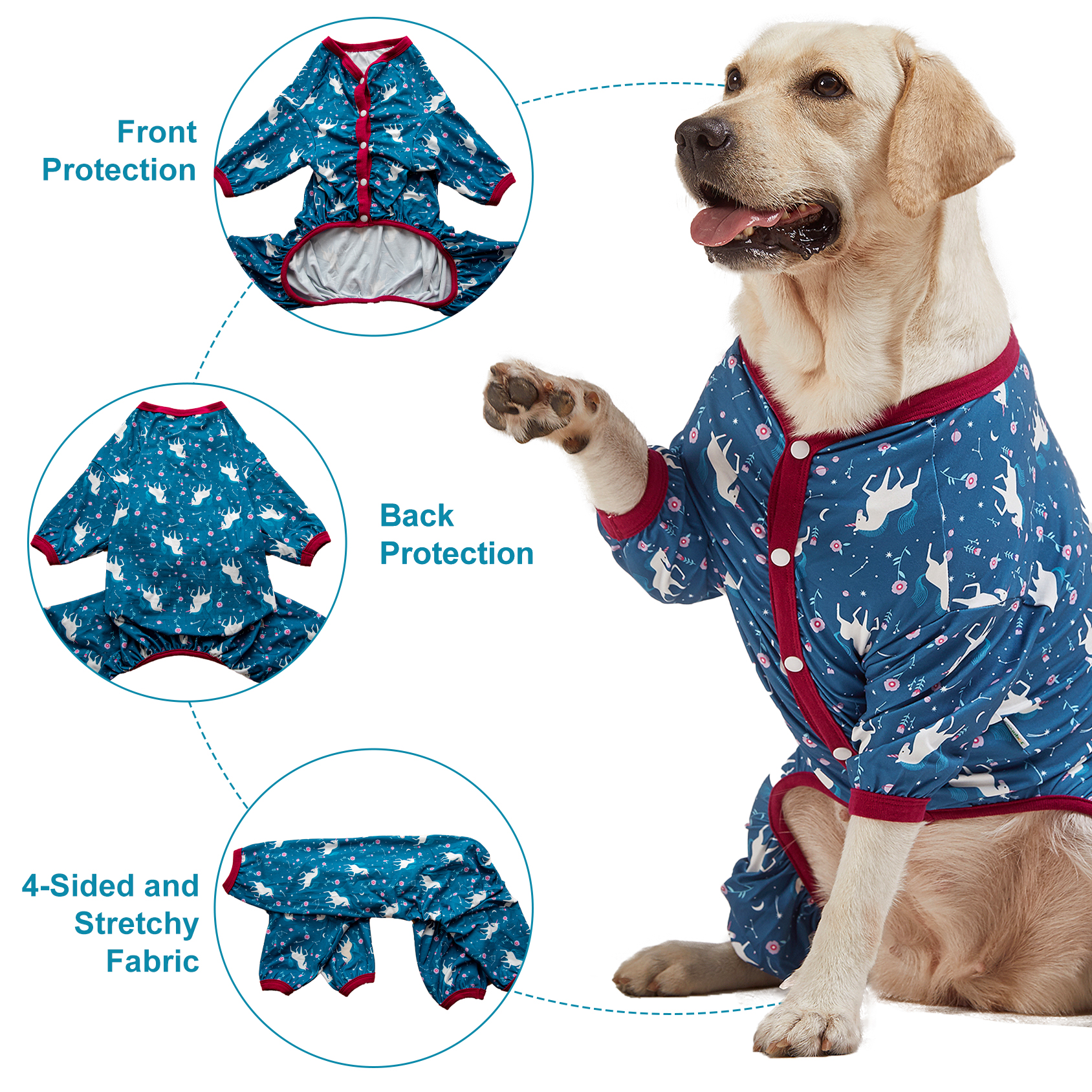 LovinPet's Comfortable and Protective Large Dog Pajamas