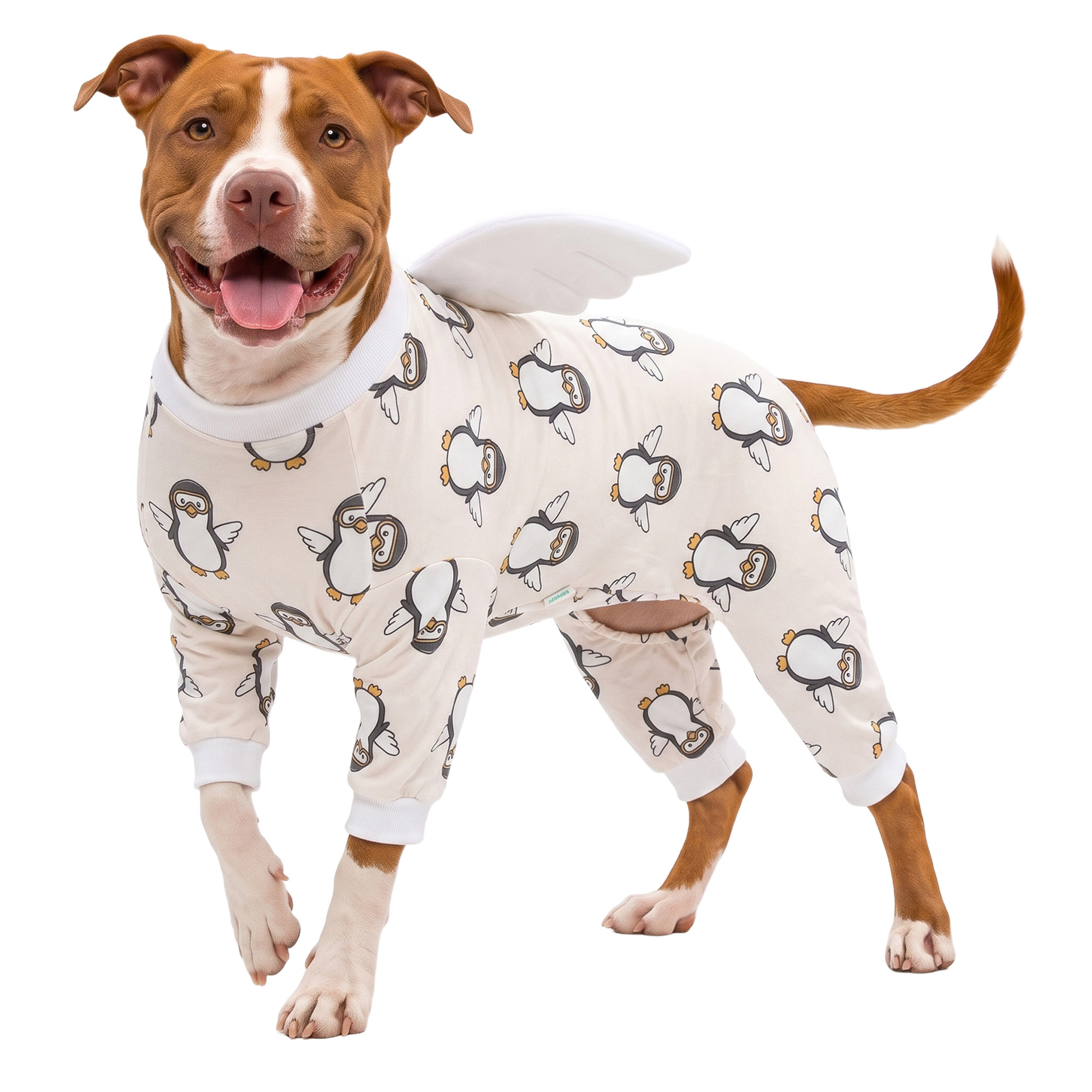Four-Leg Dog Onesie with Detachable Wings for Large Breeds-Pink