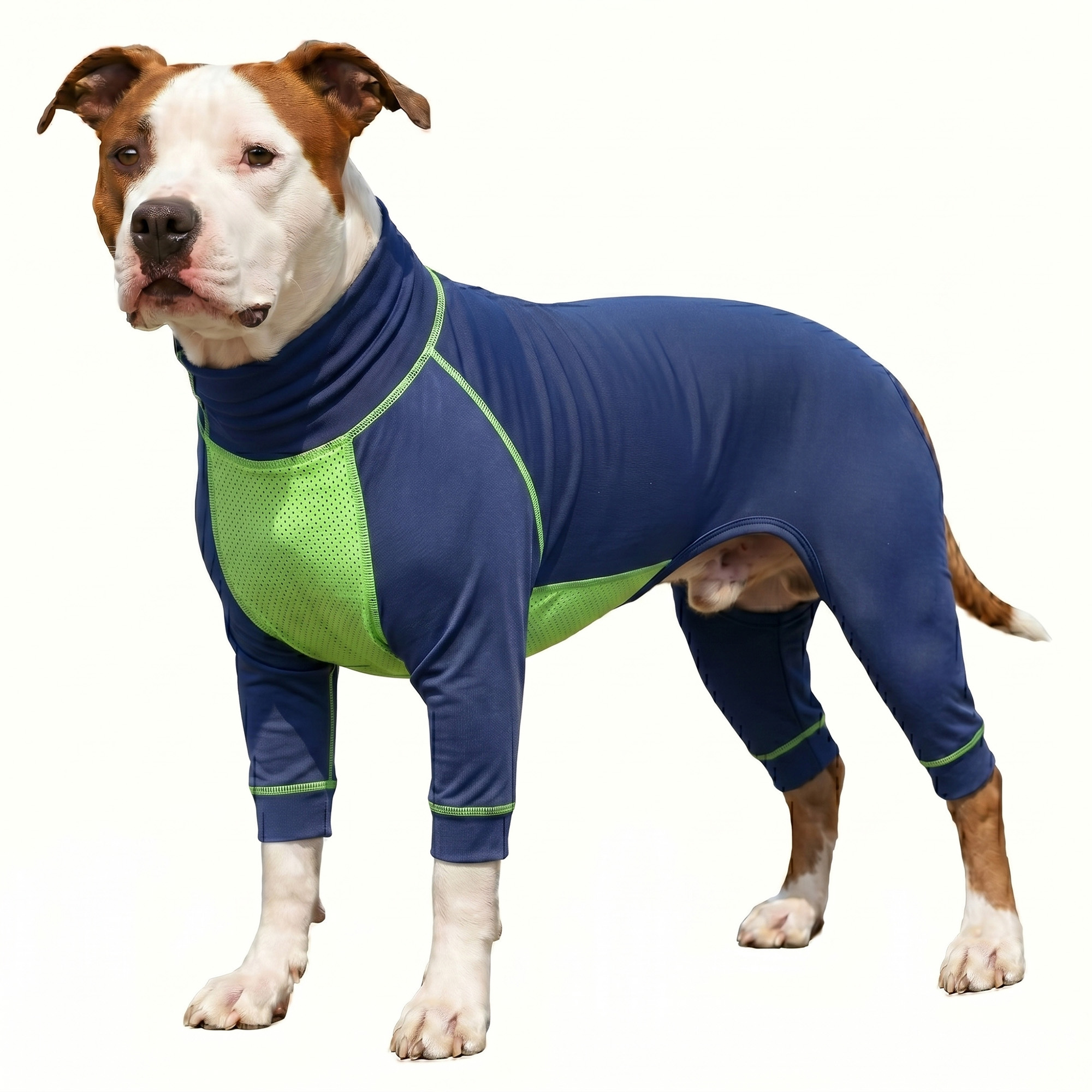UPF 50+ Dog Sun Protection Shirt-Gray-green