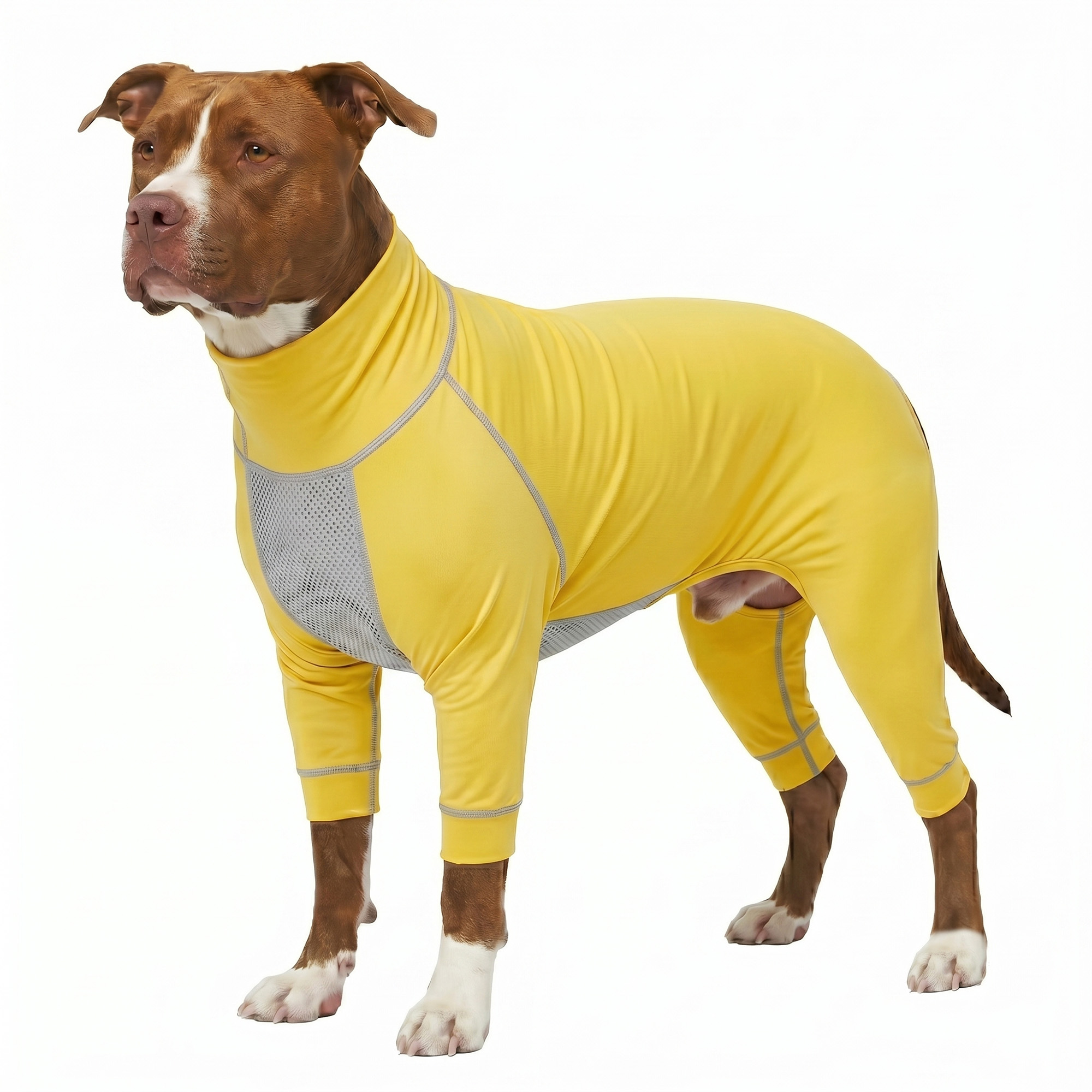UPF 50+ Dog Sun Protection Shirt-Gray-green