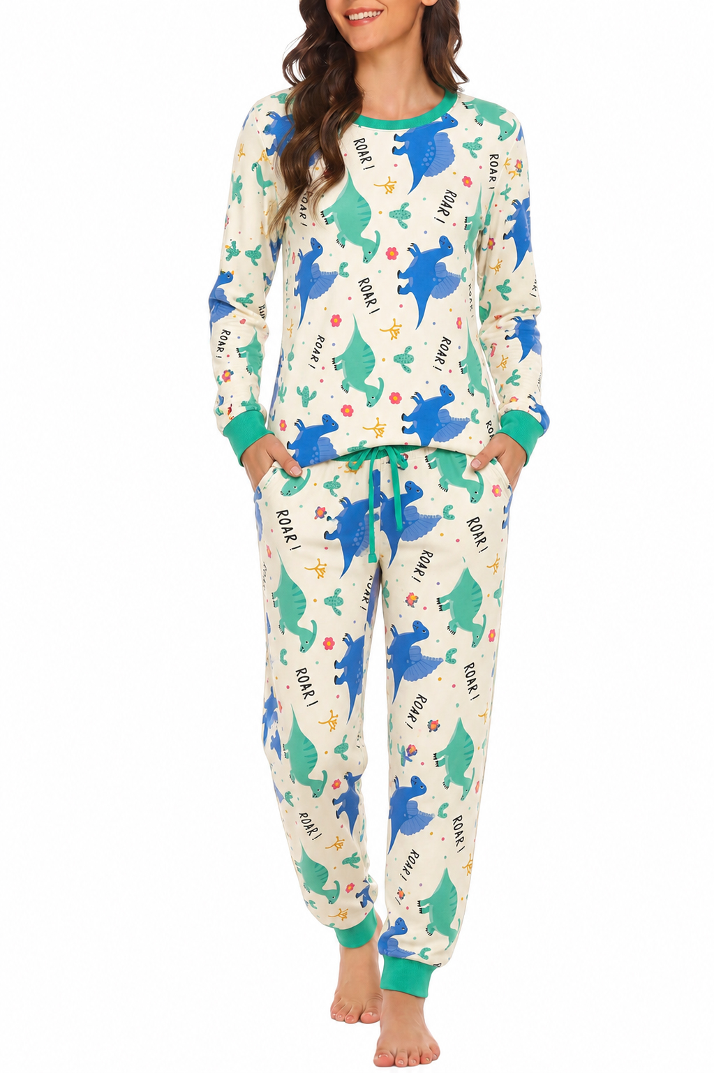 [Copy]2-Piece Short Sleeve & Capri Pajama Set