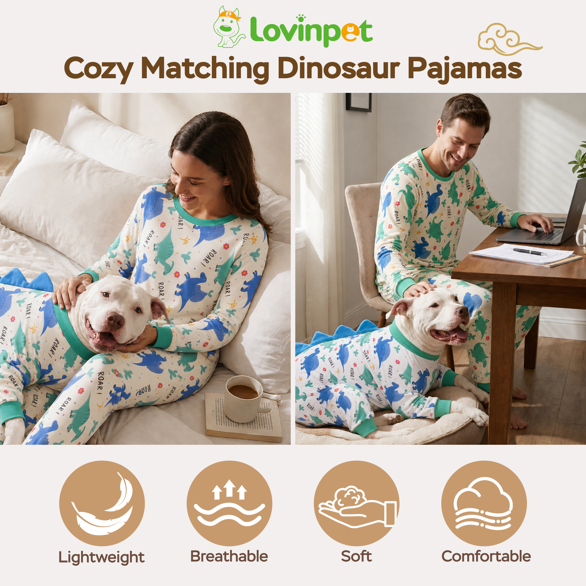 2-Piece Short Sleeve & Capri Pajama Set, Green