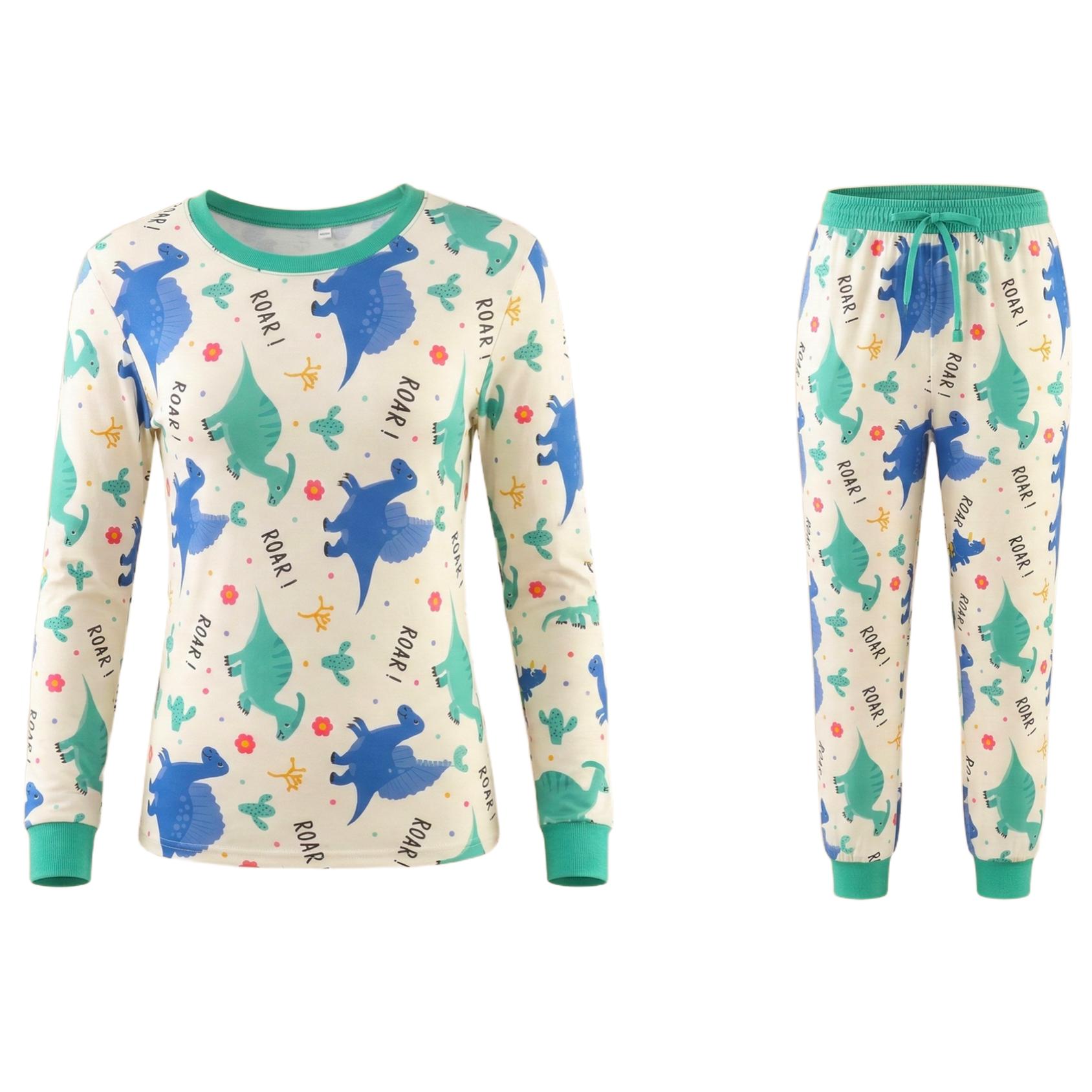 2-Piece Short Sleeve & Capri Pajama Set, Green