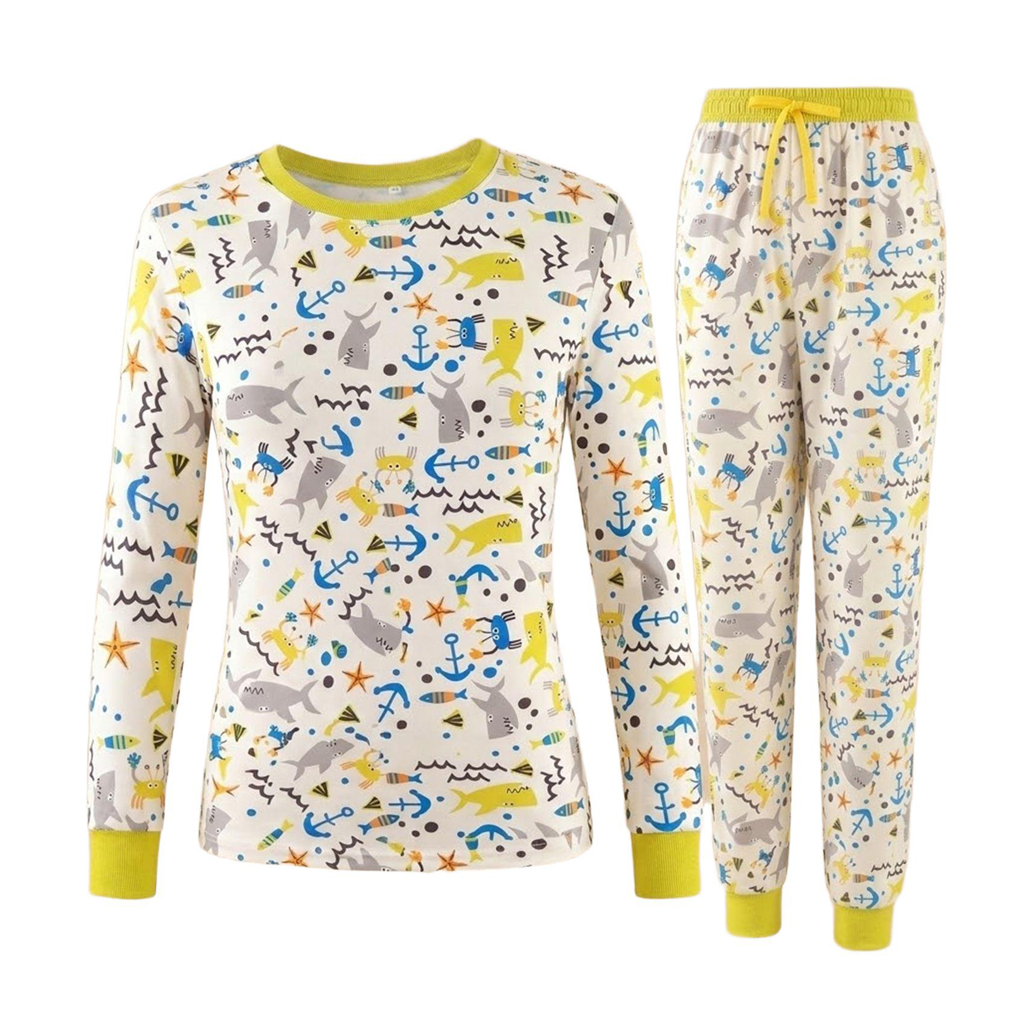 2-Piece Short Sleeve & Capri Pajama Set, Yellow