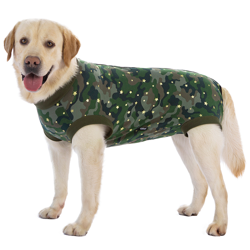 Dog sterilization surgical gown golden retriever Labrador weaning clothing all-inclusive bellyband anti-licking pet four-legged vest thin