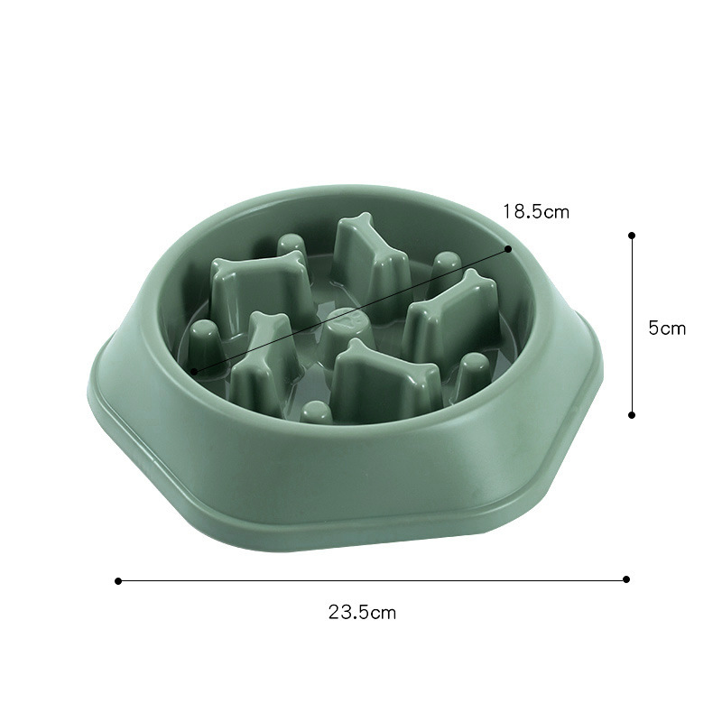 Pet Bowl slow down Food Bowl feeder anti-choke slow feeding bowl food bowl color practical dog bowl pet supplies small size dog tableware