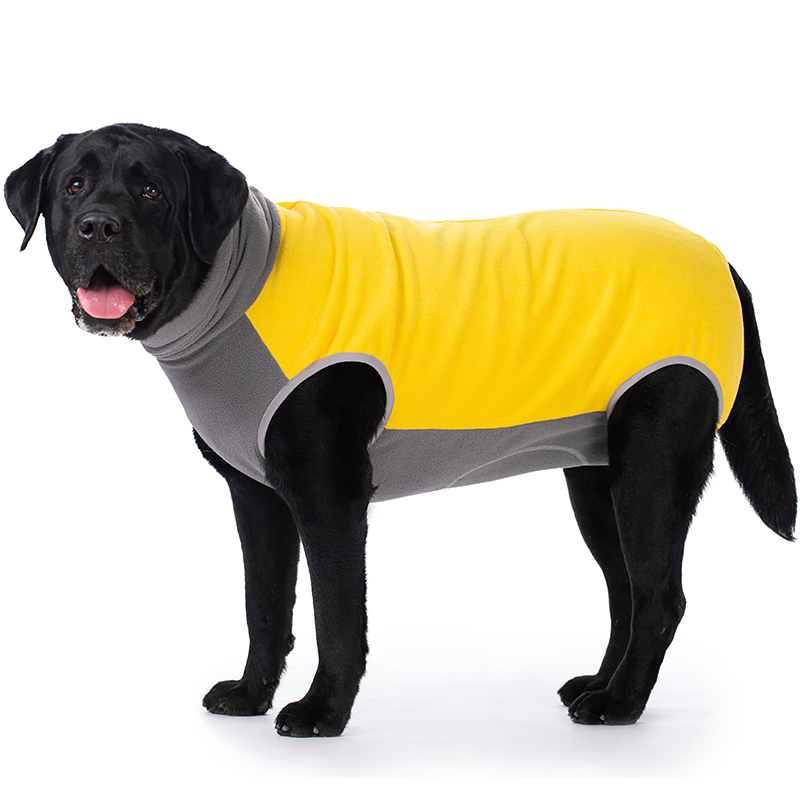 Winter Fleece Dog Vest for Large Dog Belly Protection