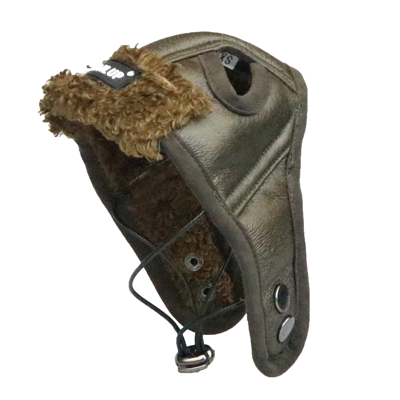Pet hat dog flight helmet winter warm thickened hat Teddy Schnauzer large dog plush hat