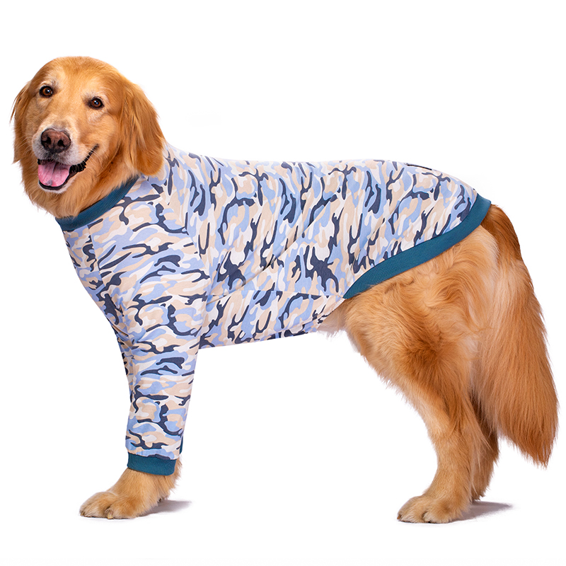Pet dog clothes thin golden retriever Labrador medium large dog anti-hair loss joint protection elbow pad two feet
