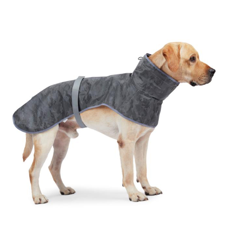 Pet Night Travel Reflective Dog Raincoat - Waterproof Safety Cloak for Large Breed