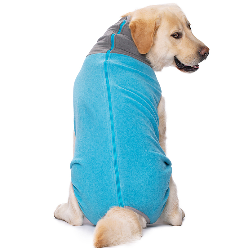 Winter Fleece Dog Vest for Large Dog Belly Protection