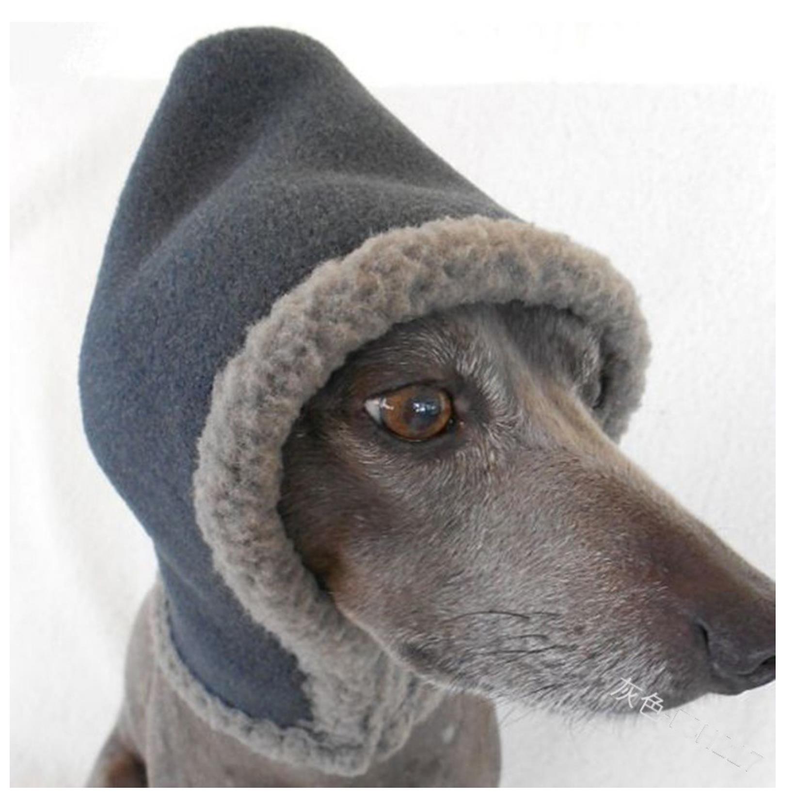 Pet hat Greyhound China canines Greyhound whippets hound autumn and winter warm wind-proof cap headdress