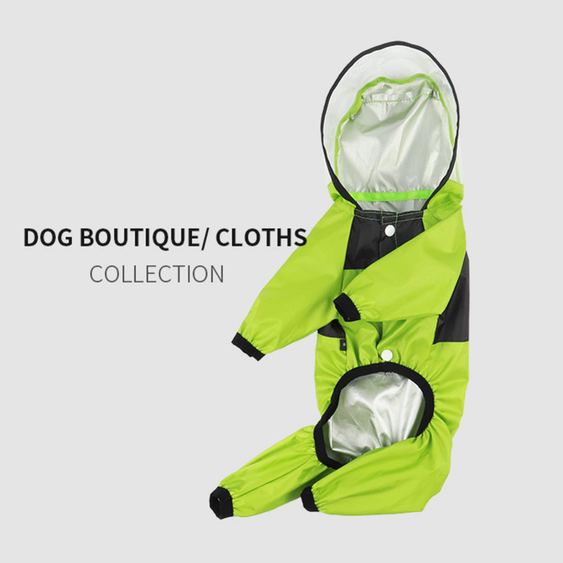 Pet dog four-legged raincoat small and medium-sized dogs waterproof windproof cloak Shiba Inu poncho Teddy pastoral dog windcheater